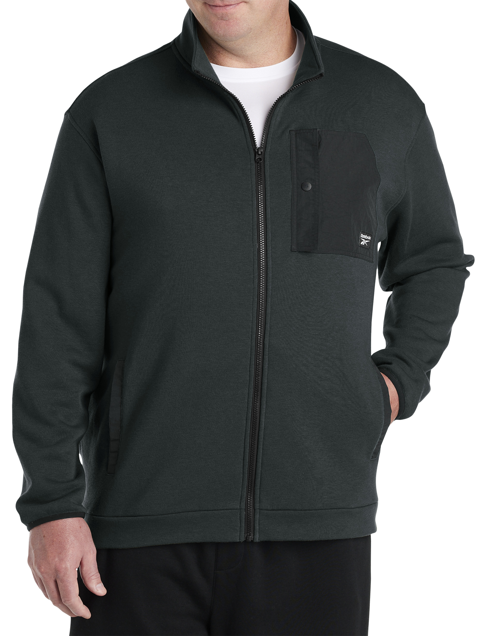 Front-Zip Fleece Sweatshirt
