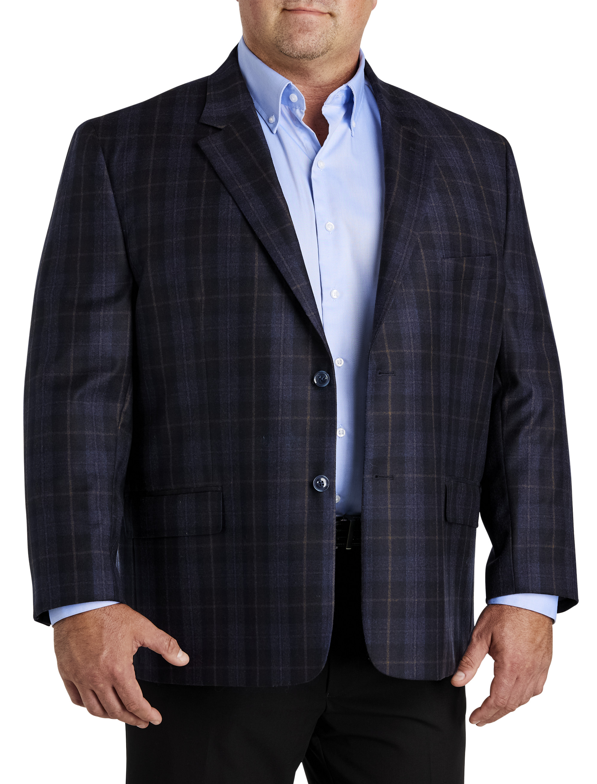 Big + Tall | Oak Hill Premium Windowpane Sport Coat | DXL