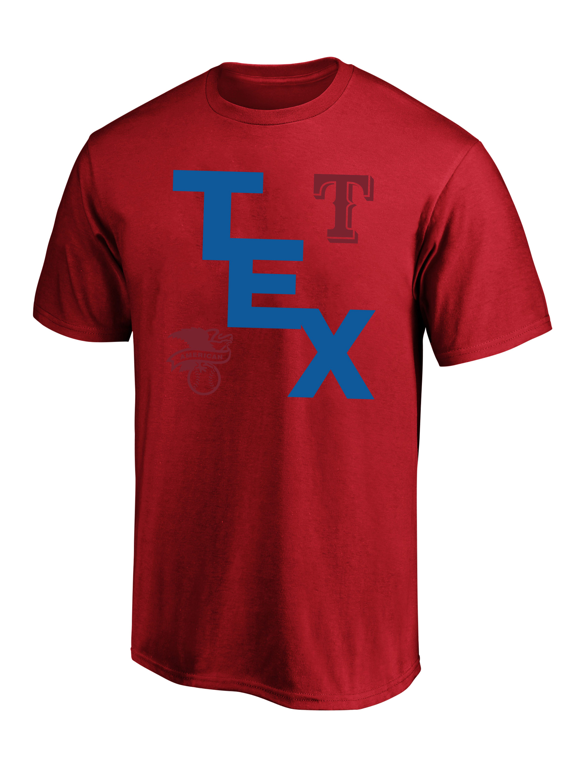 Texas Rangers Light Blue Coop Logo Long Sleeve Fashion T Shirt
