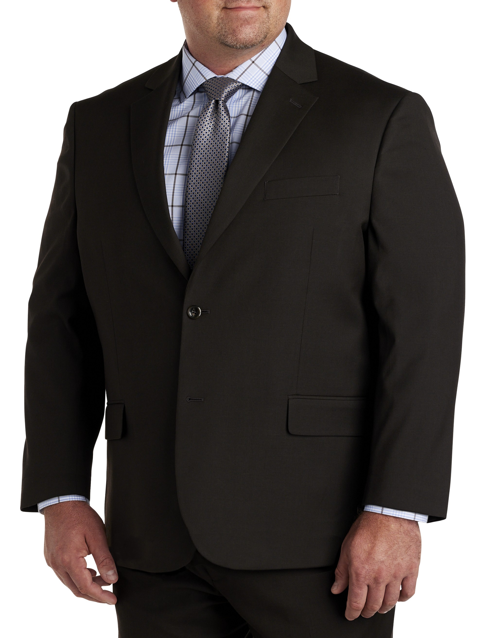 Tonal Plaid Jacket-Relaxer Suit Jacket