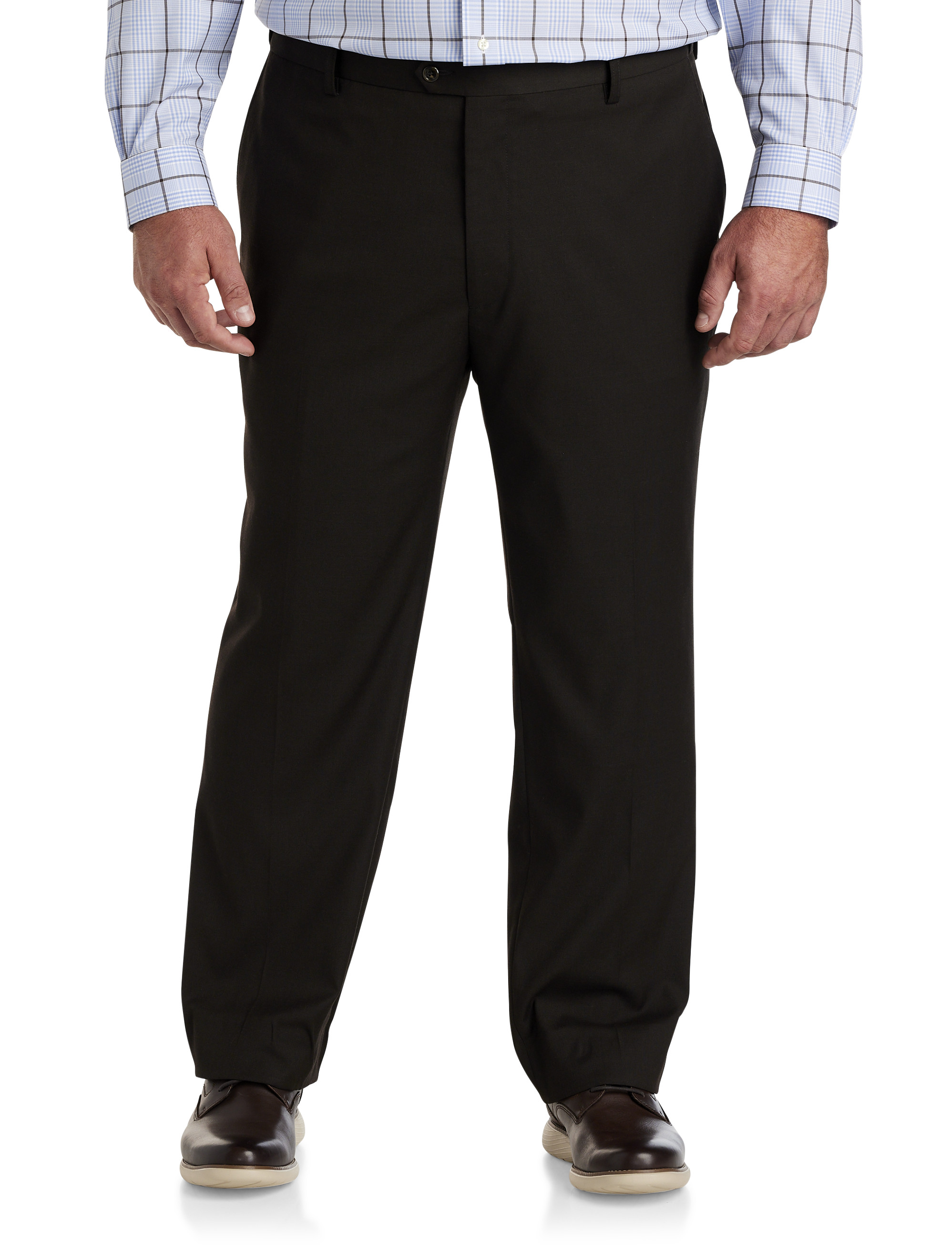 Big + Tall | Oak Hill Waist-Relaxer Tonal Plaid Suit Pants | DXL