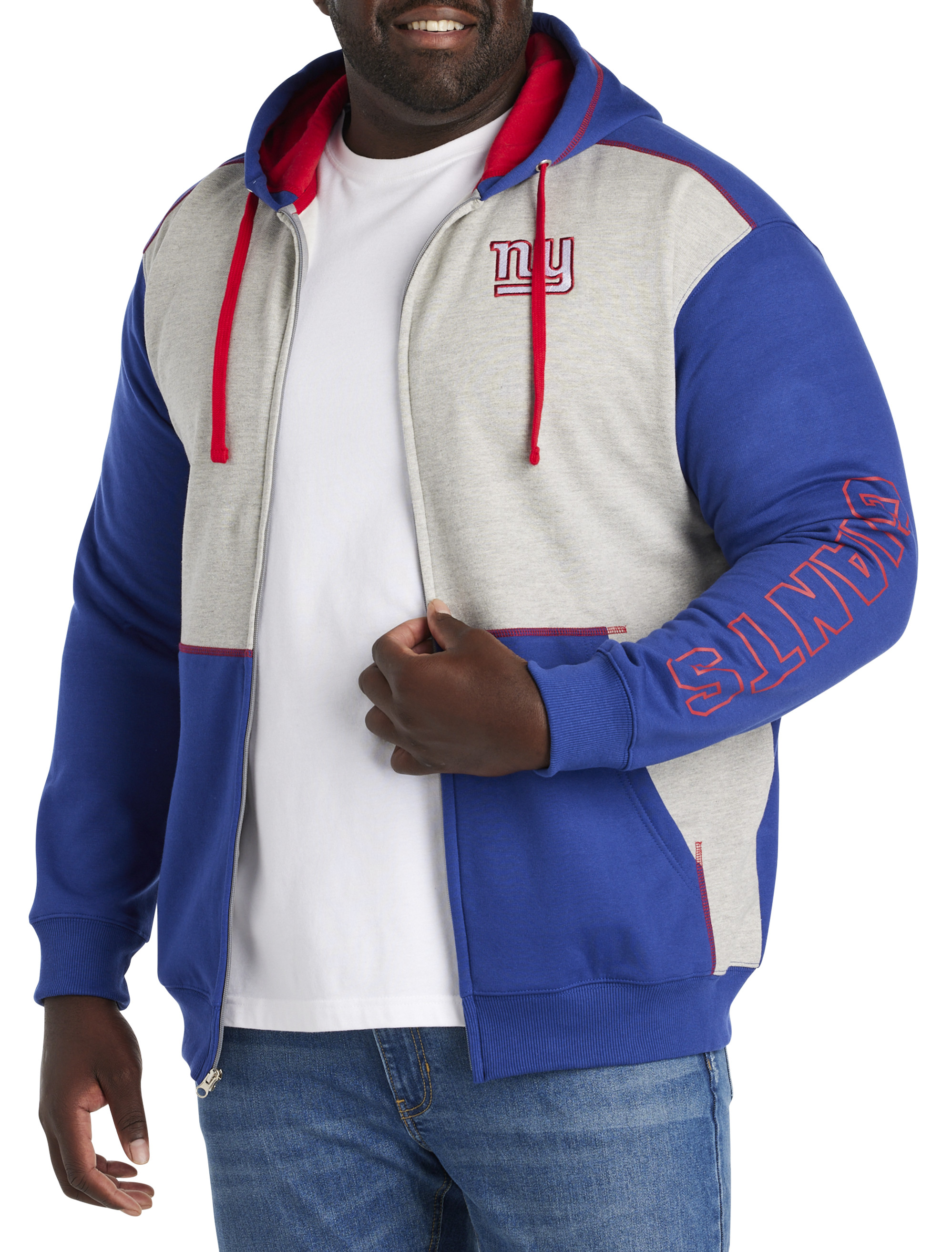 Big + Tall | NFL Zip-Front Fleece Hoodie | DXL