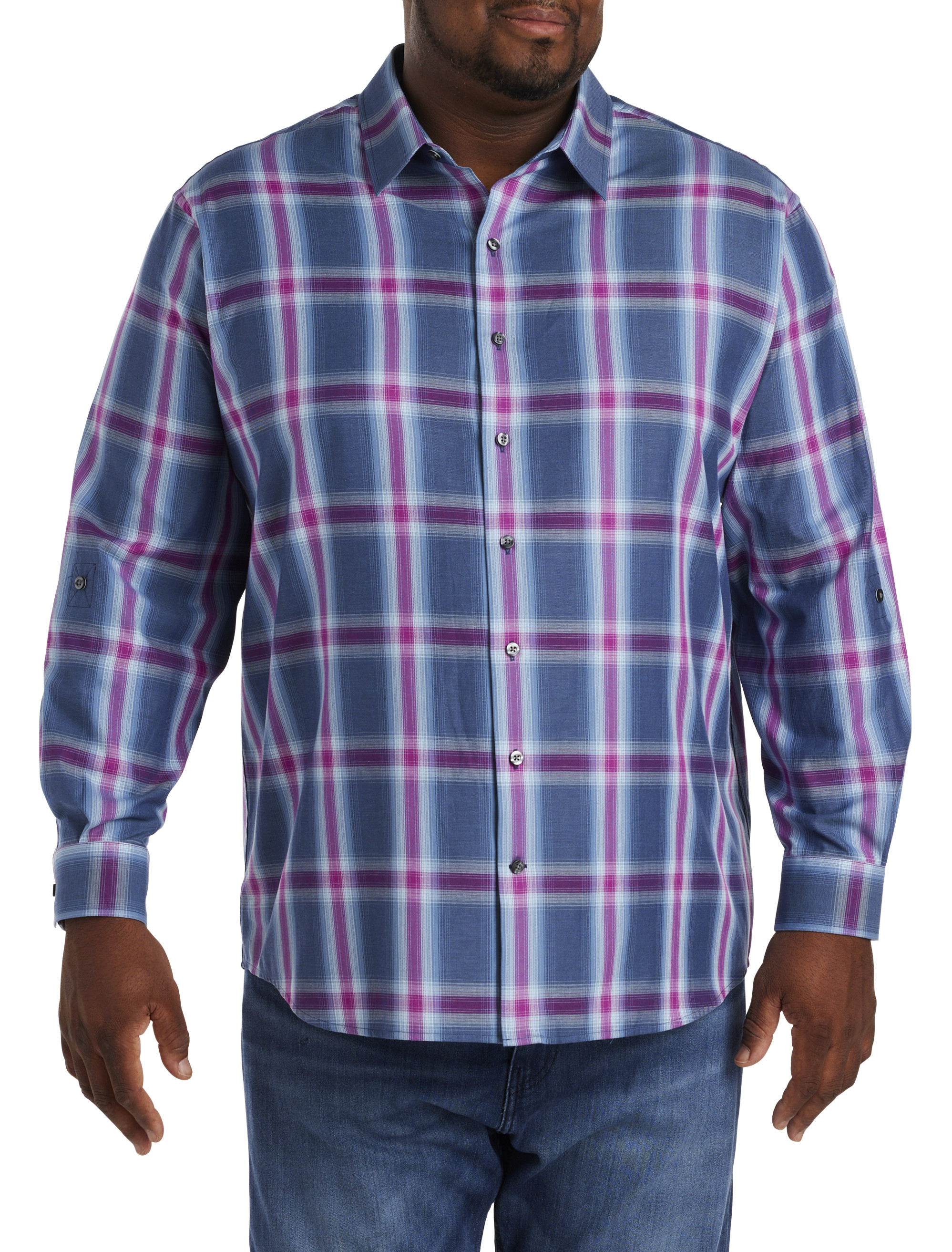 Large Plaid Sport Shirt
