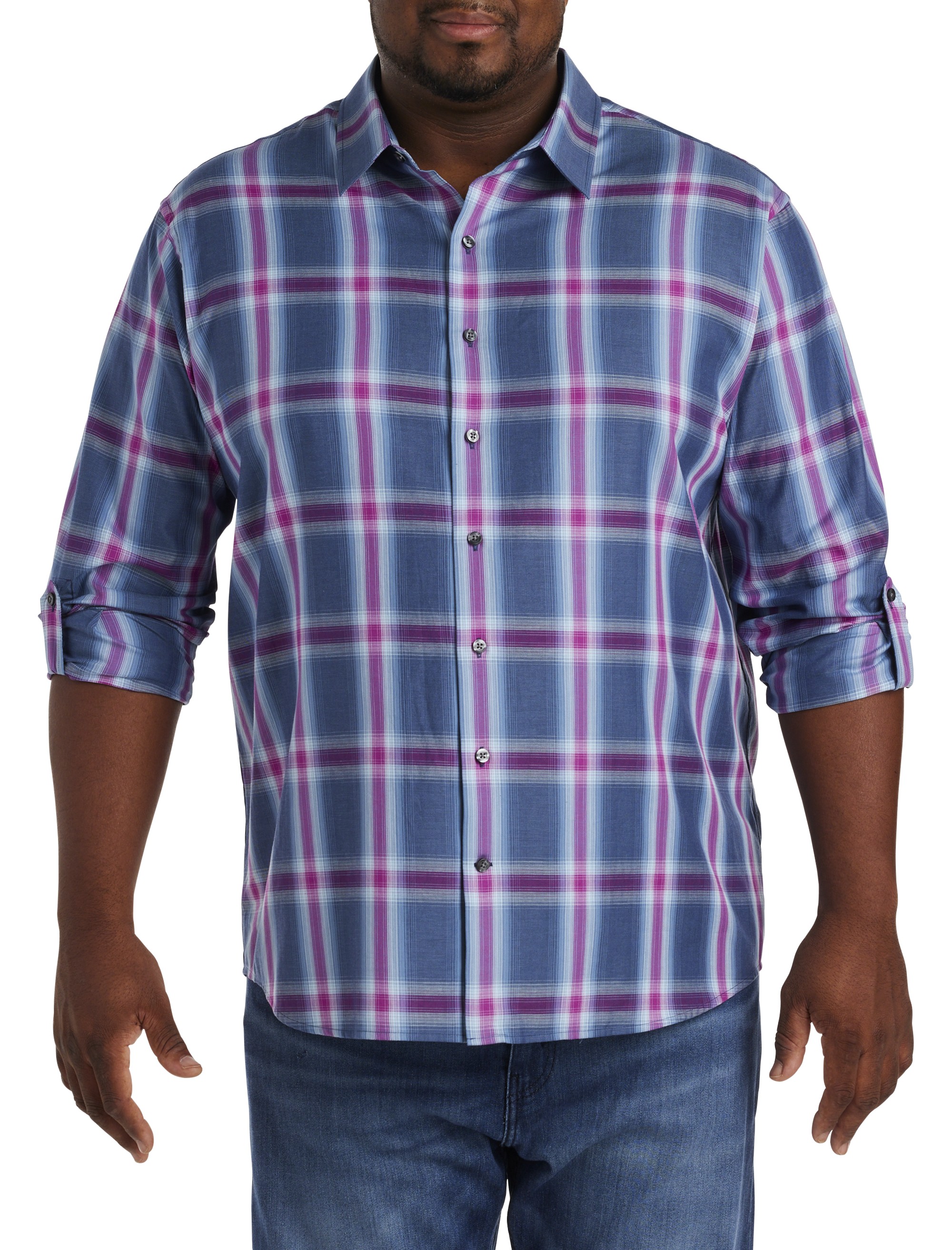 Large Plaid Sport Shirt