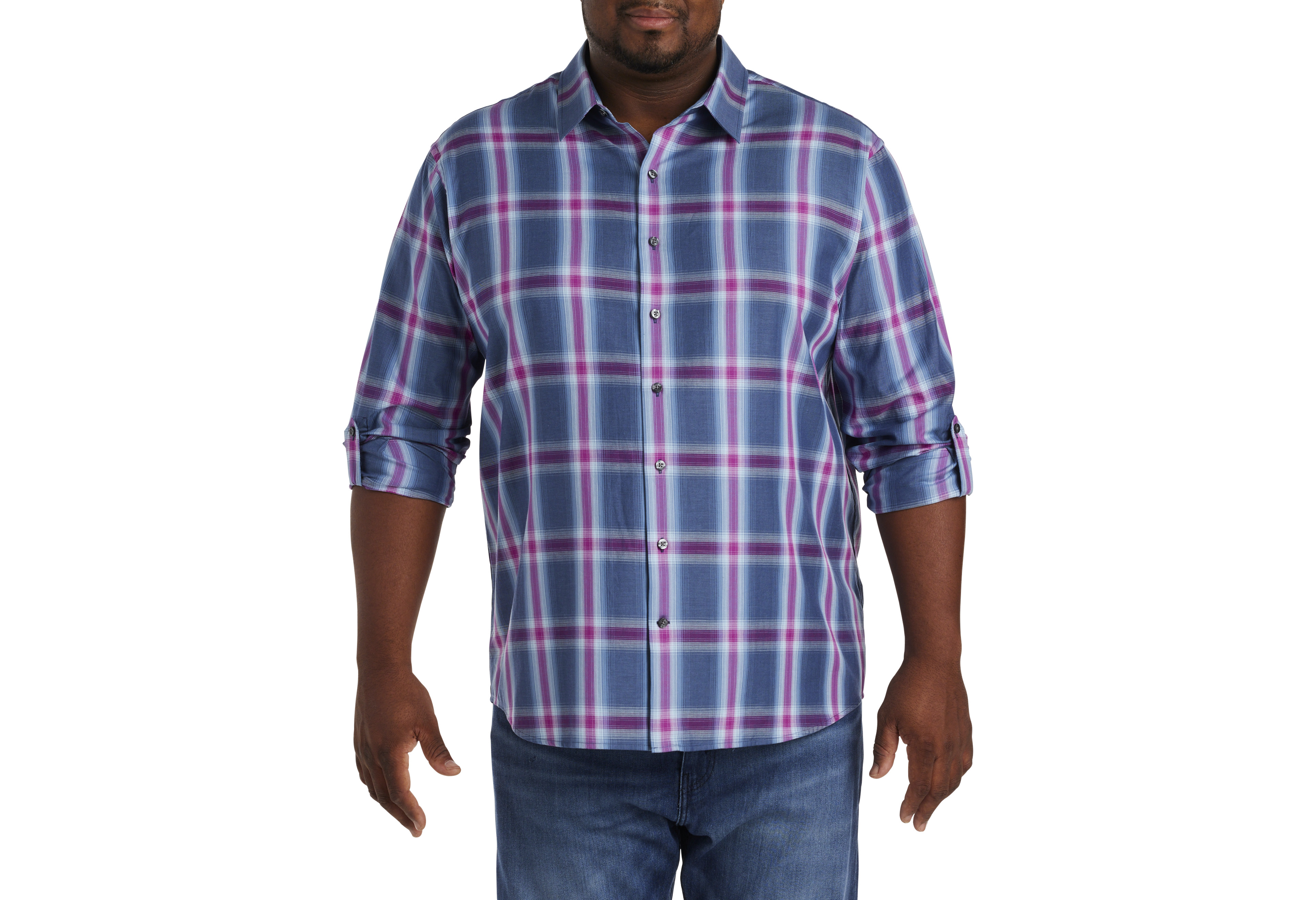 Large Plaid Sport Shirt