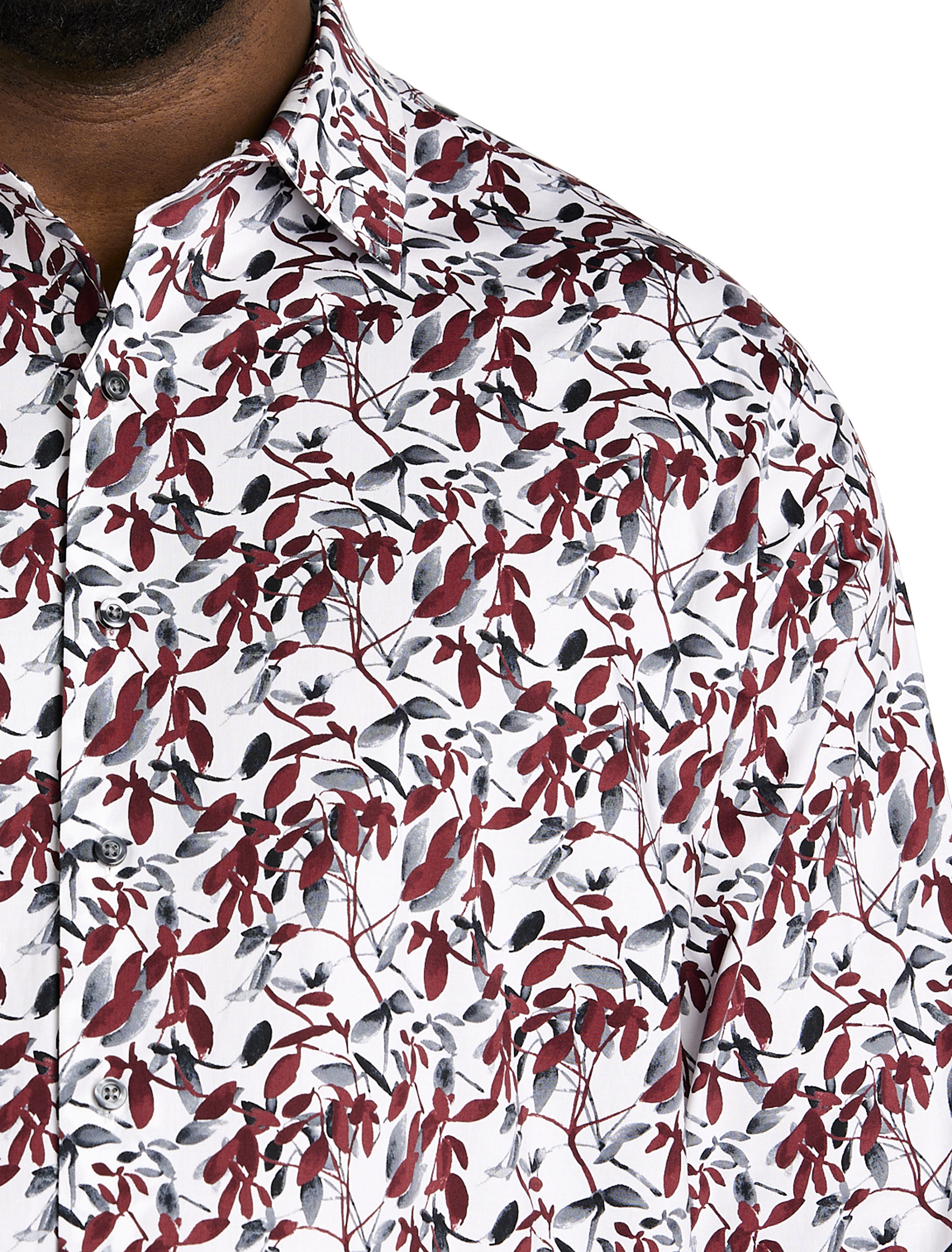 SYN LS WHITE WINE LEAF PRINT