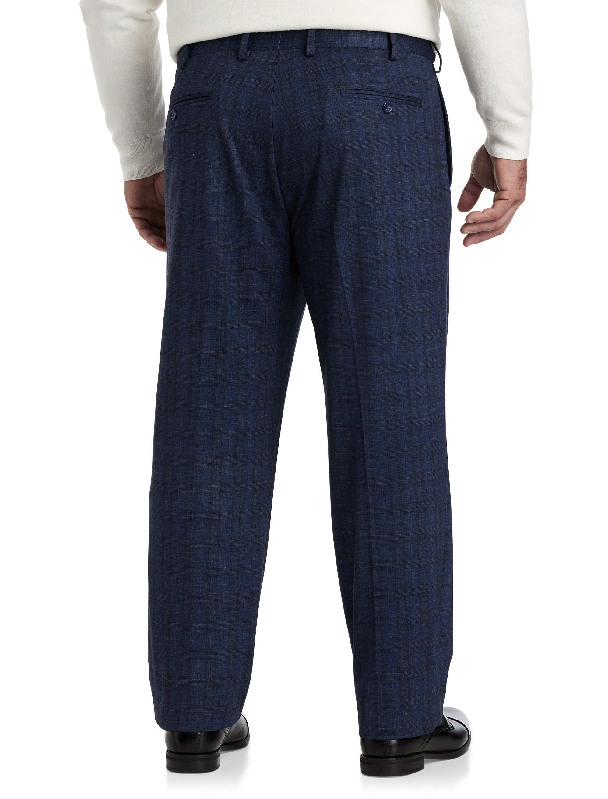 OH NAVY PLAID DRESS PANT