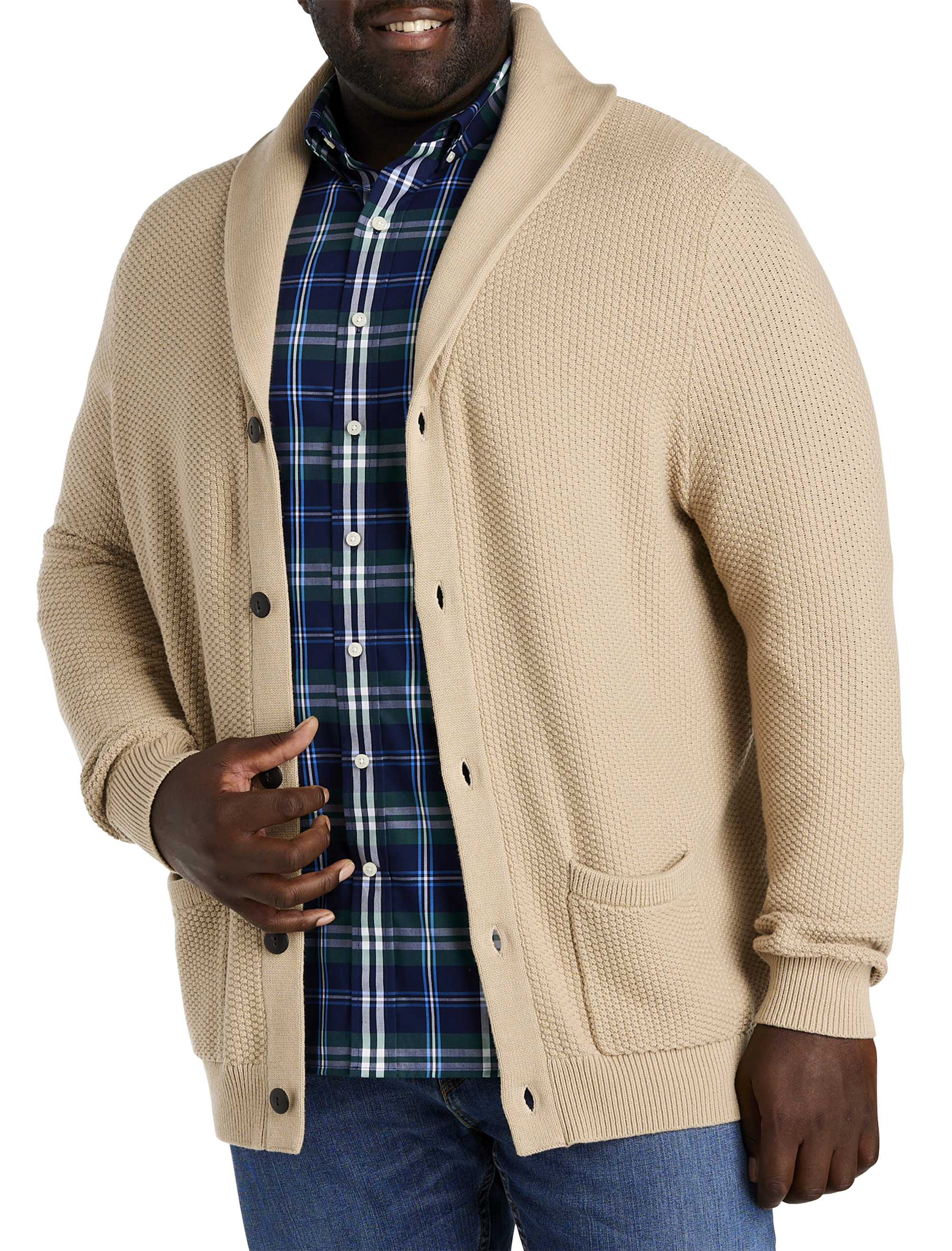 Men's Sweater With Big Collar