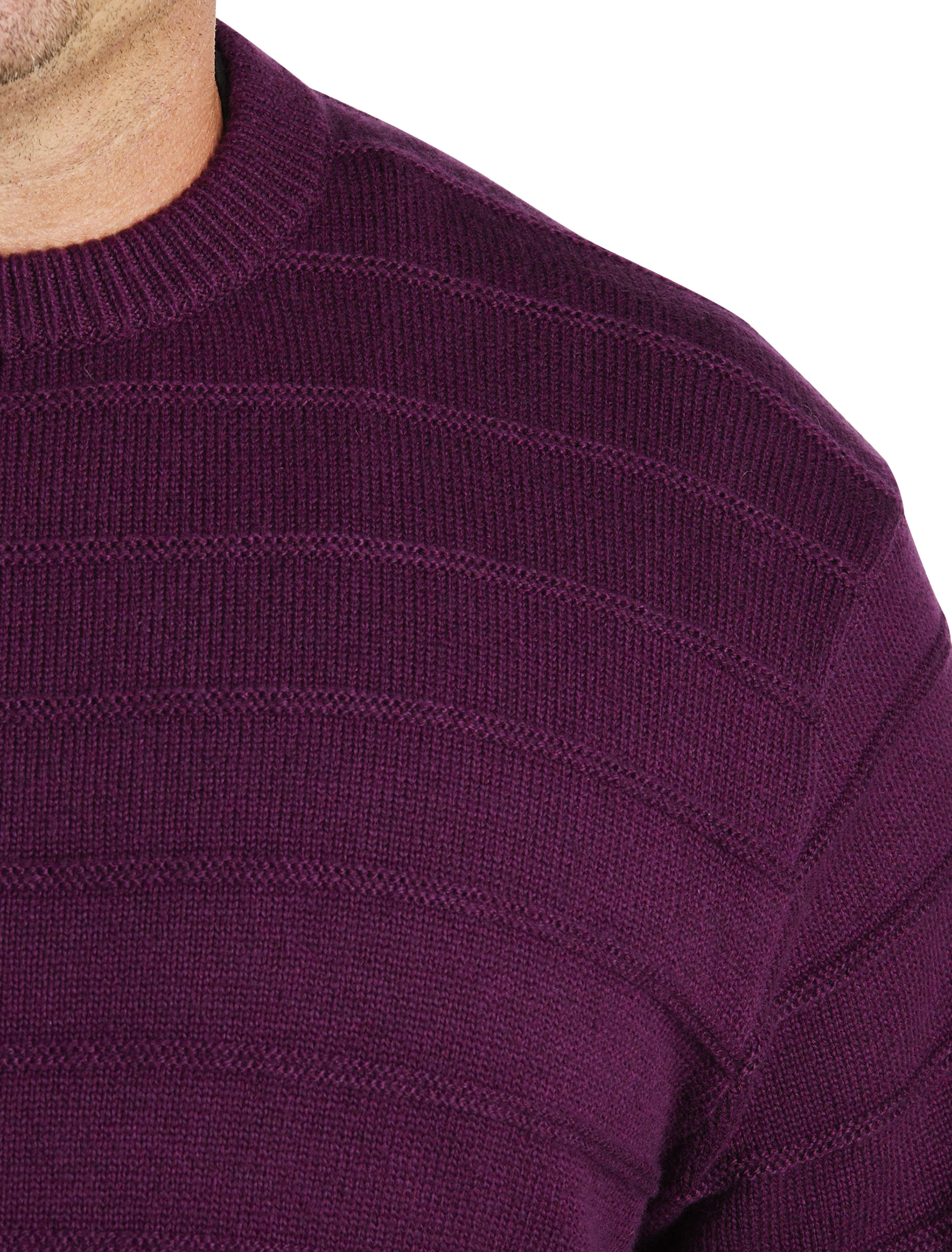 Men's Giant Distorted Damier Crewneck Sweater Wool