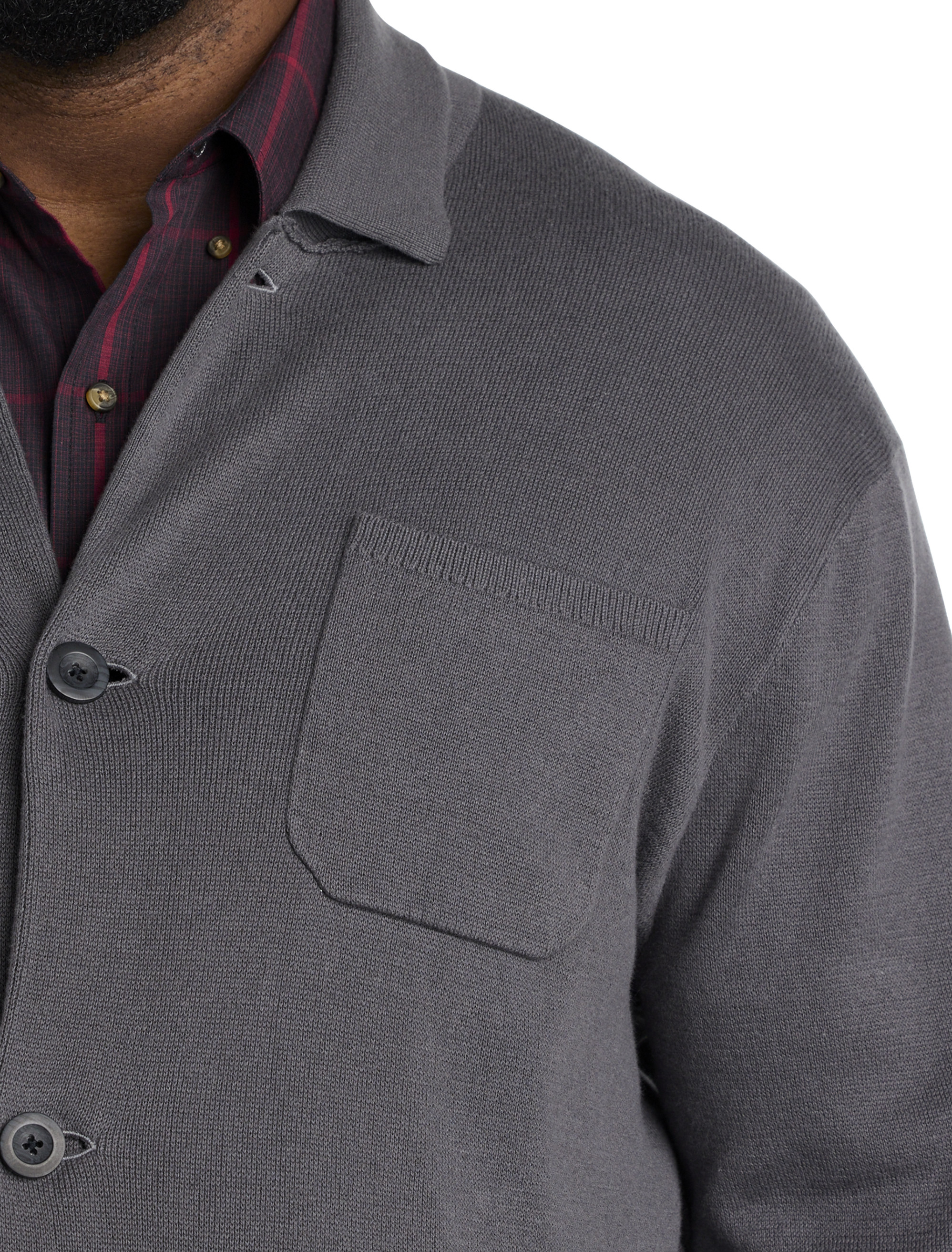 Big + Tall | Synrgy Button-Front Chore Cardigan Sweater | DXL