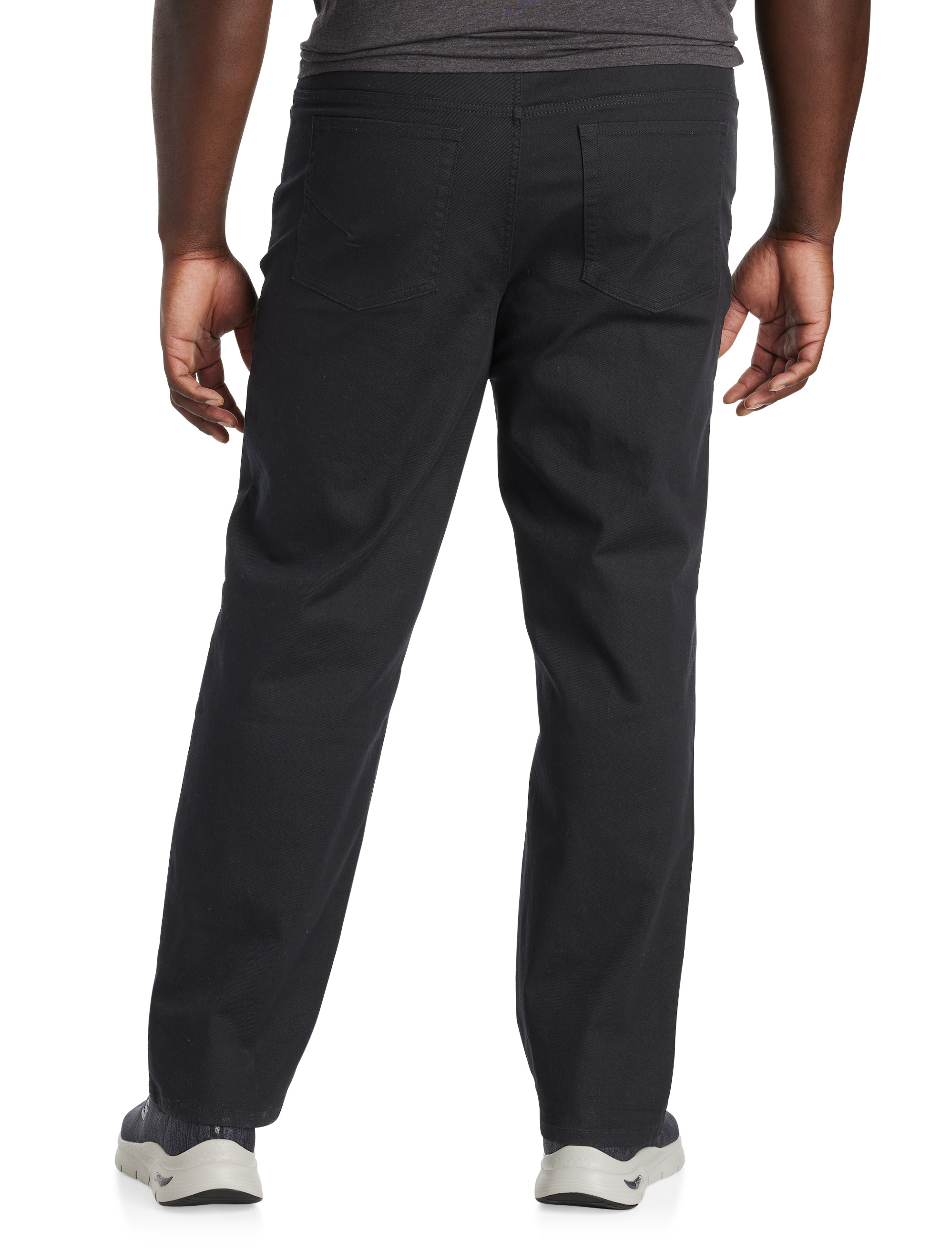 Black Loose-Fit Stretch Jeans