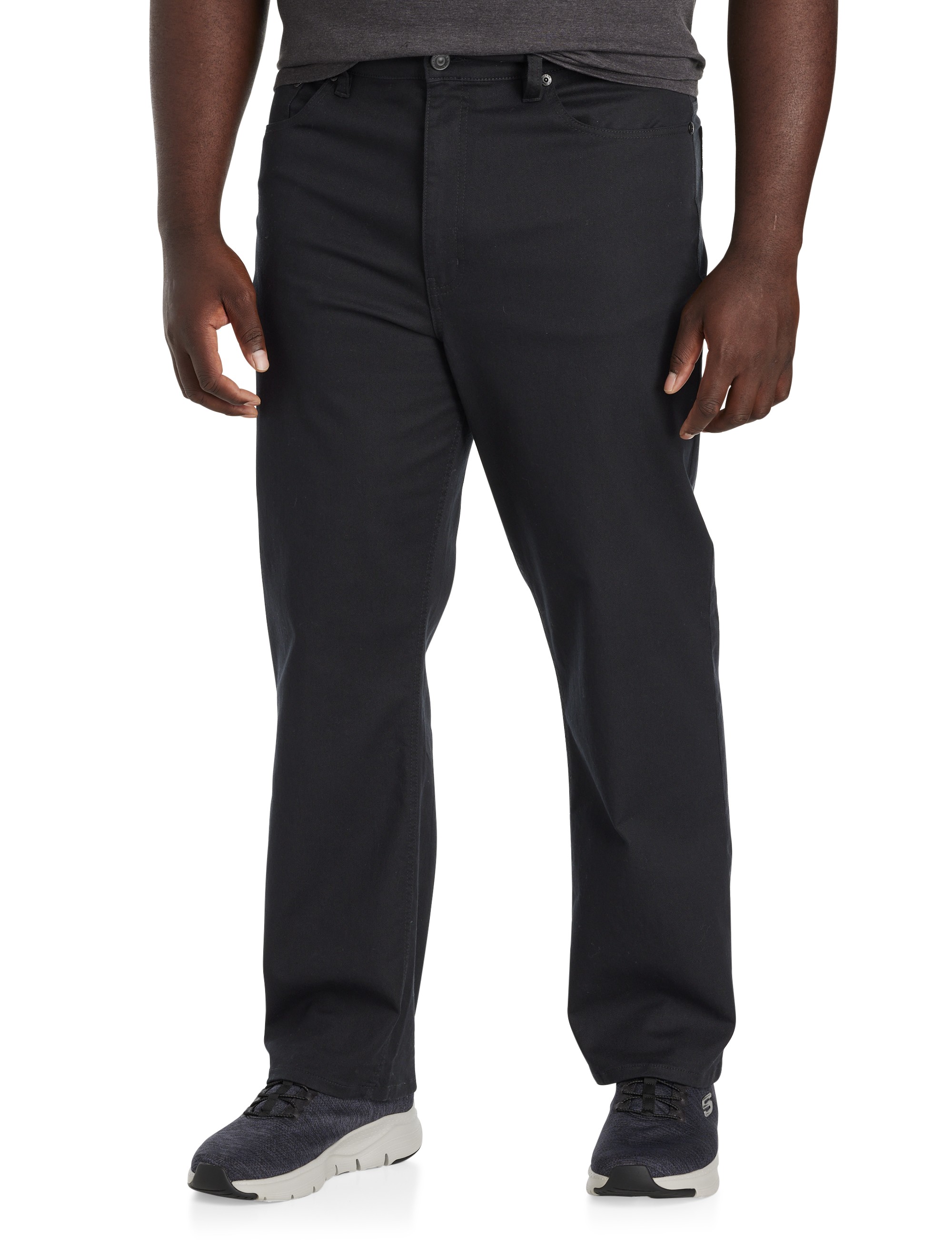 Black Loose-Fit Stretch Jeans
