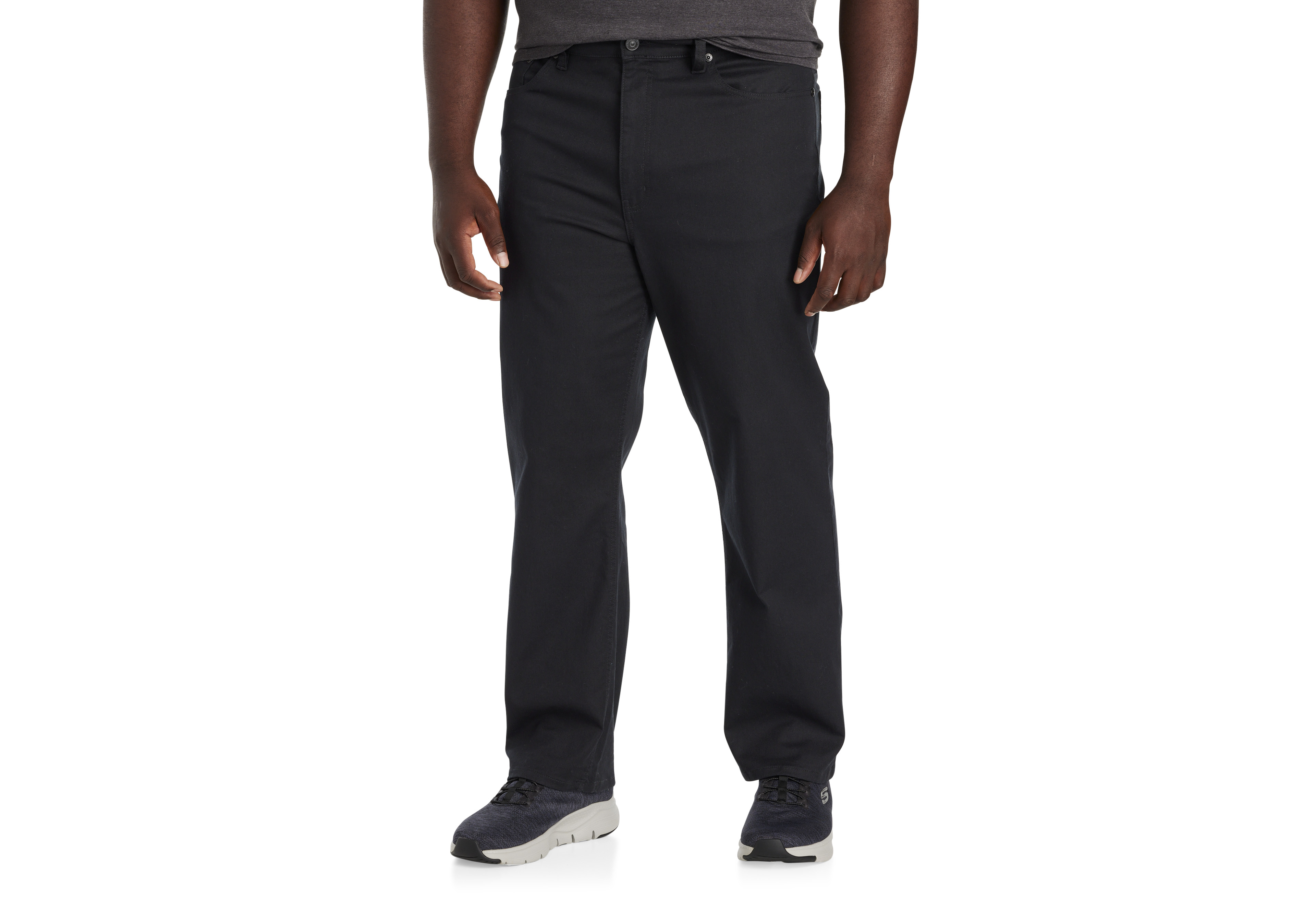 Black Loose-Fit Stretch Jeans