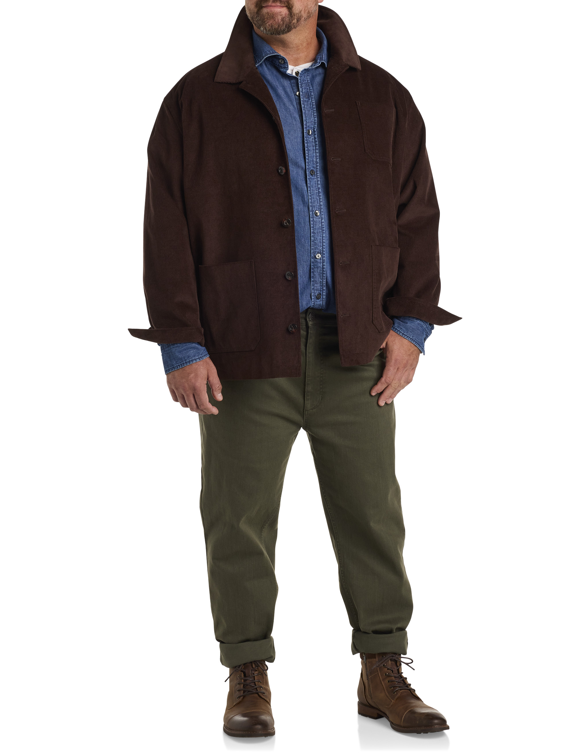 Big + Tall | True Nation Corduroy Chore Coat | DXL
