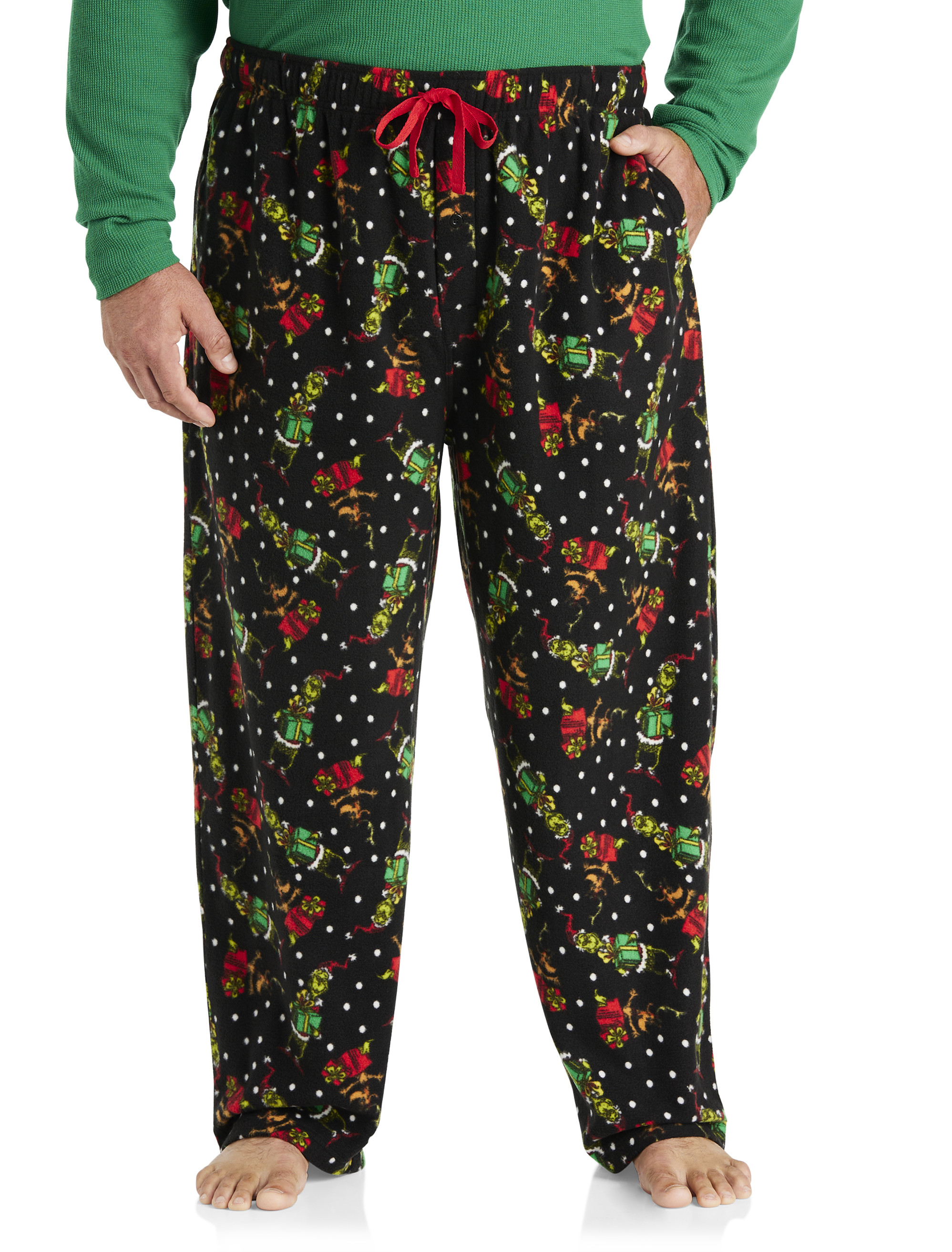 Fleece Grinch Printed Lounge Pants