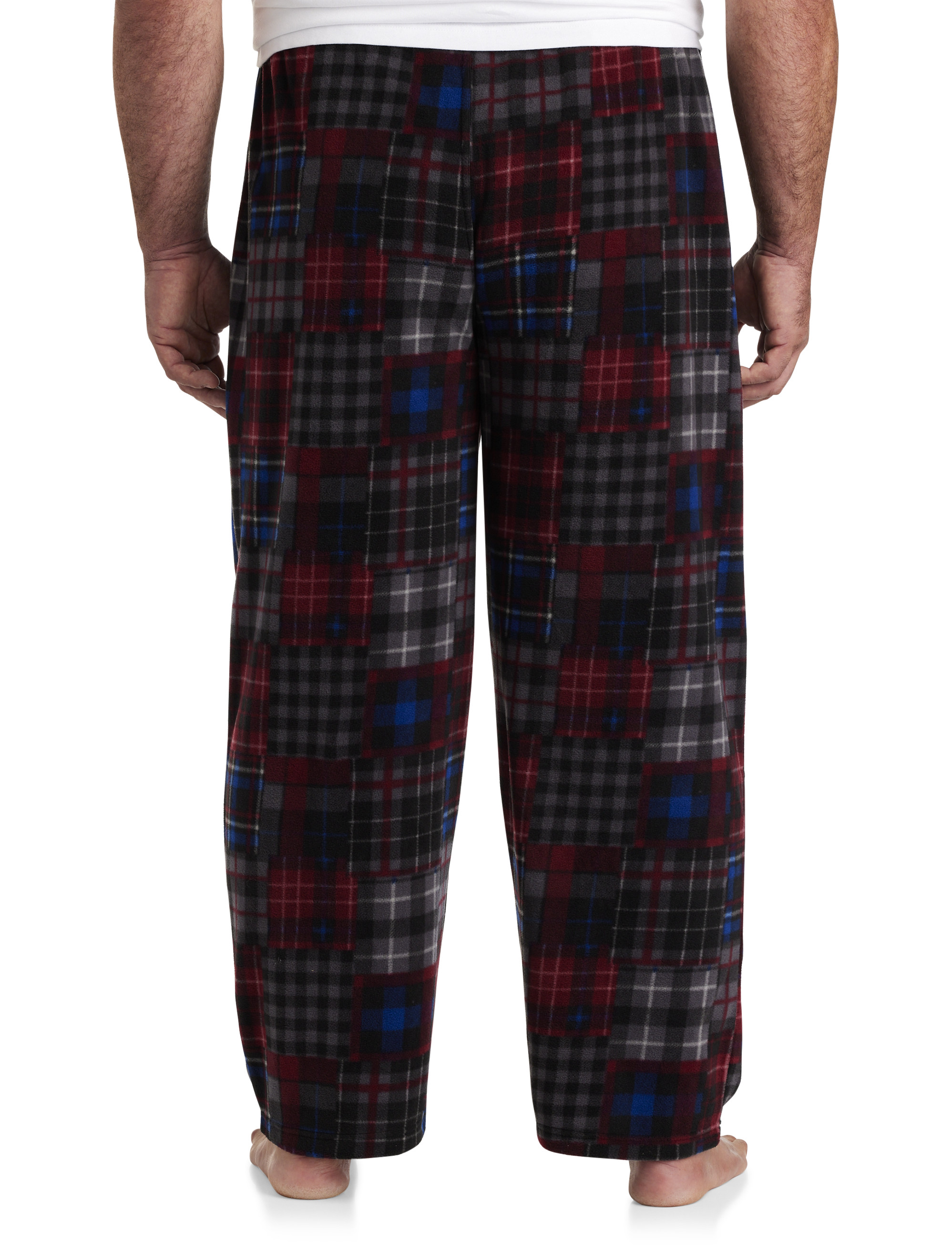 Stars Above Plaid Light Weight Lounge Pants Red Men's (Big & Tall