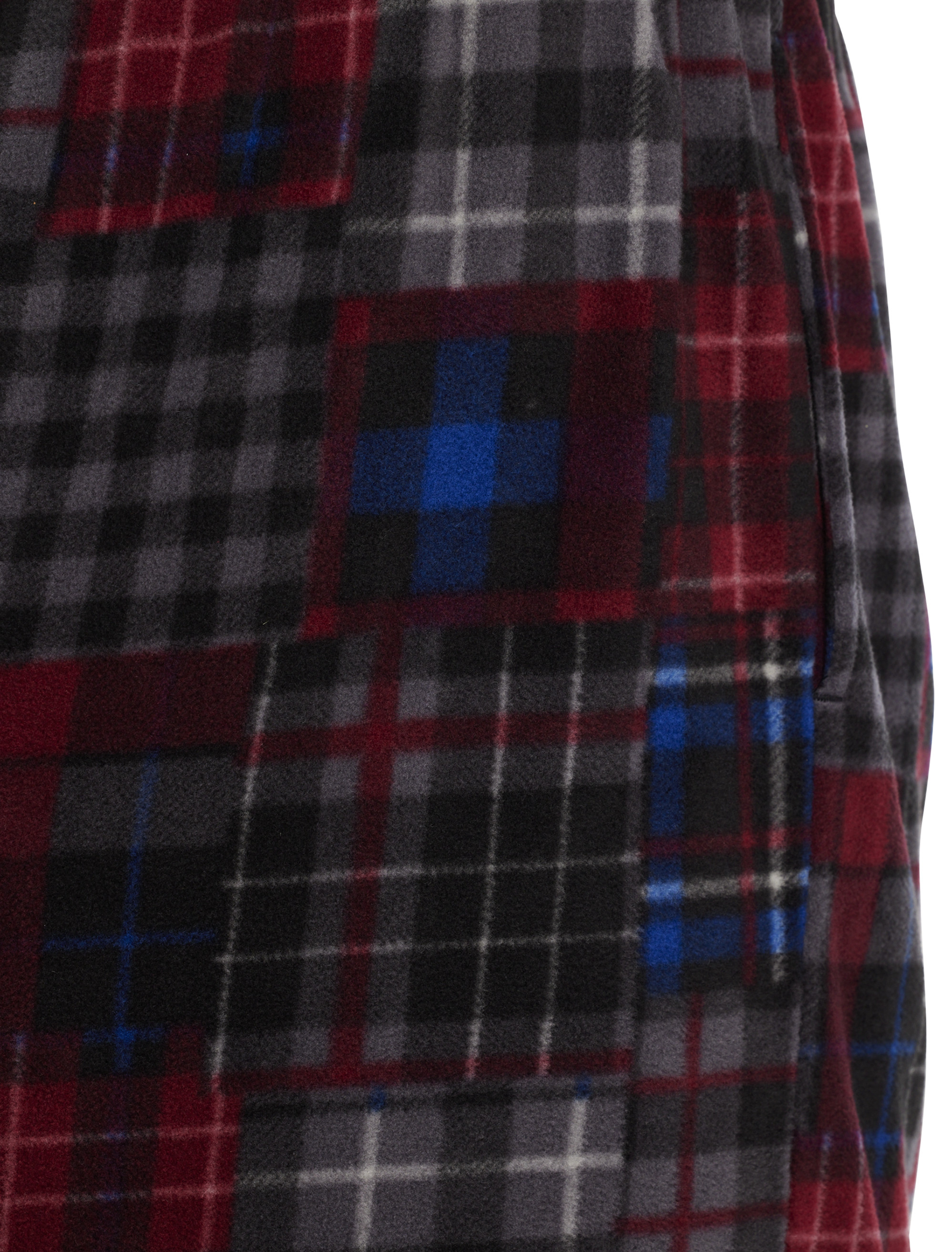 Patchwork Plaid Fleece Lounge Pants