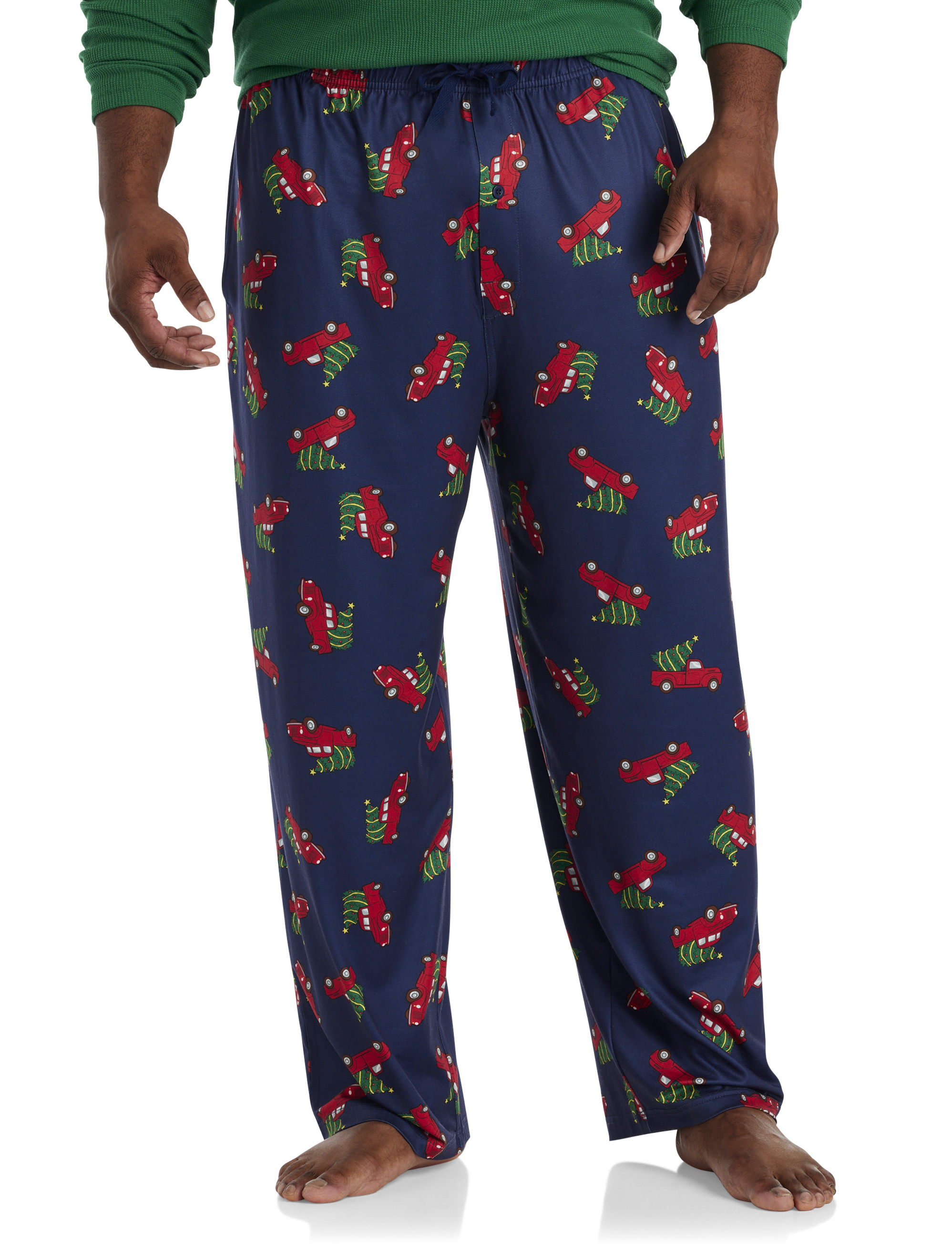 Big + Tall, Harbor Bay Truck and Tree Patterned Lounge Pants