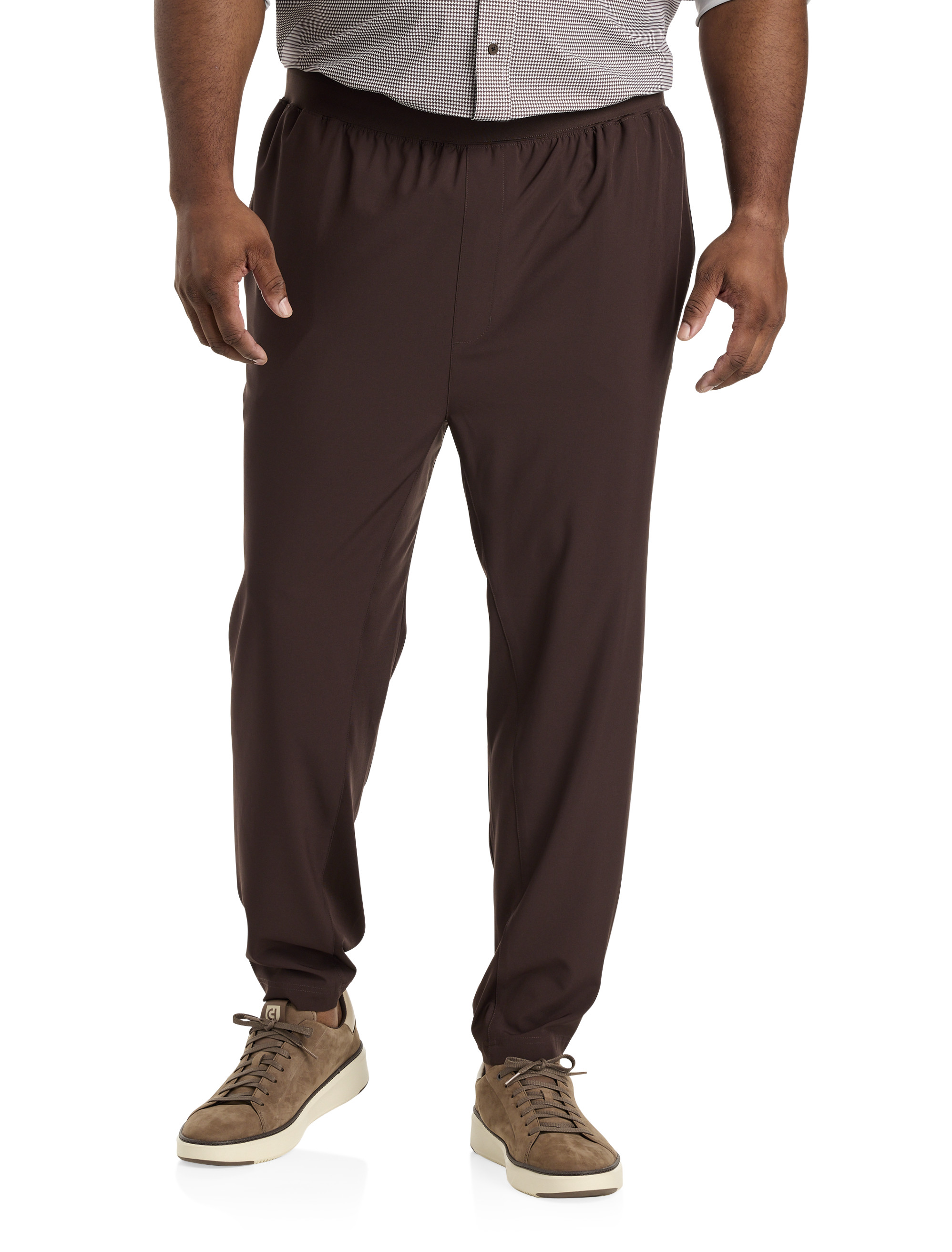 Men's Brown Relaxed Fit Pants | DXL
