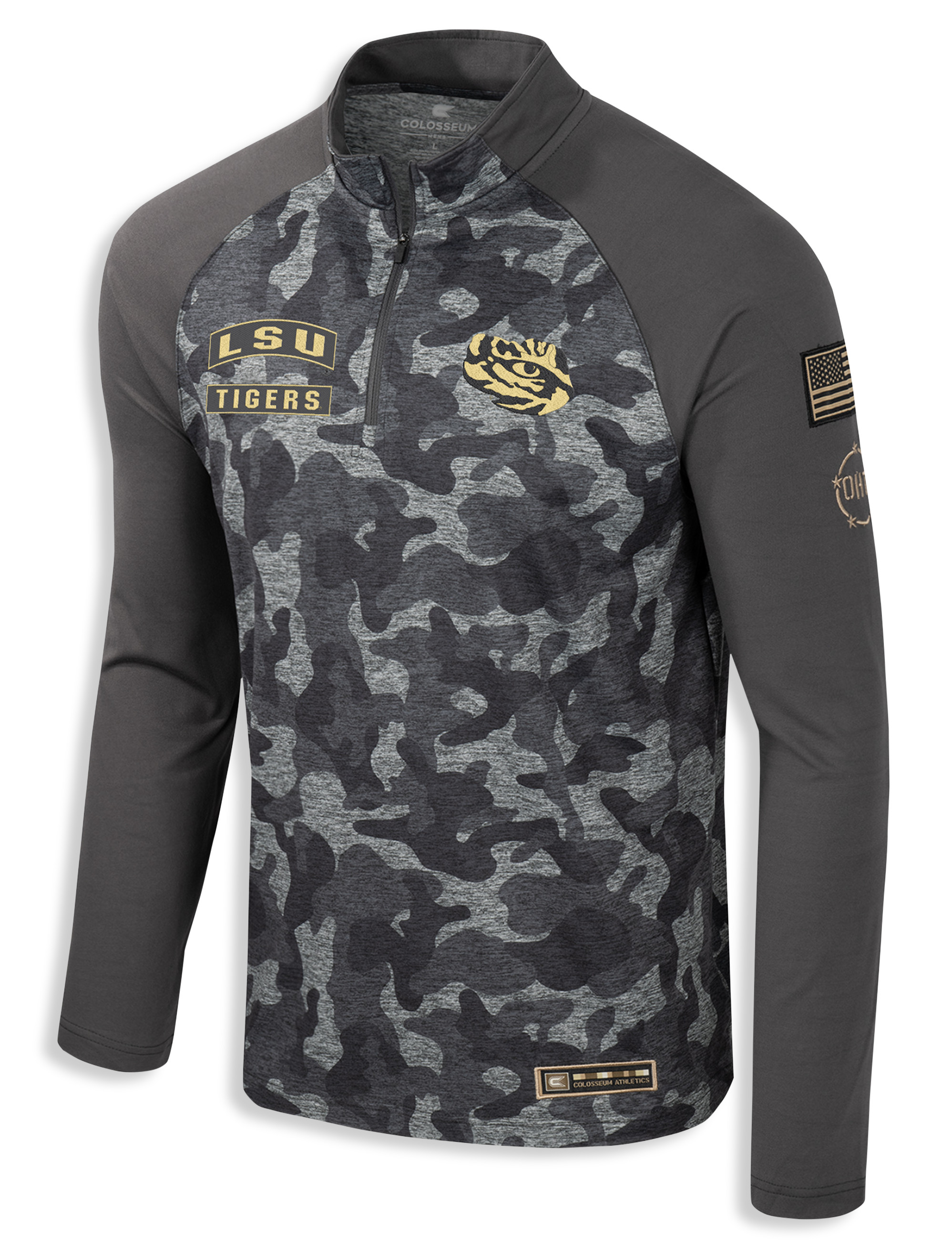 Big + Tall | Collegiate OHT 1/4-Zip Camo Pullover | DXL