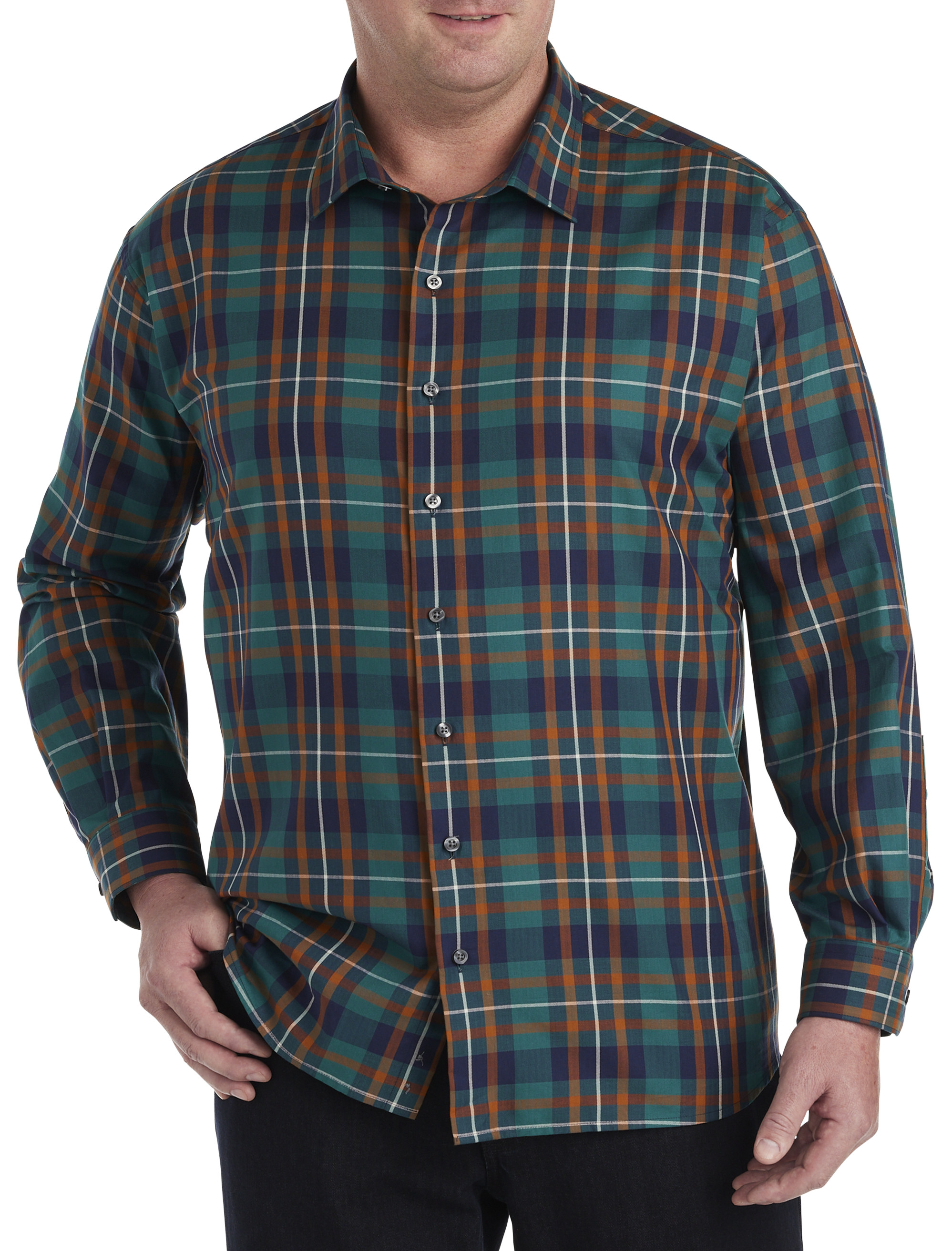 Large Plaid Sport Shirt