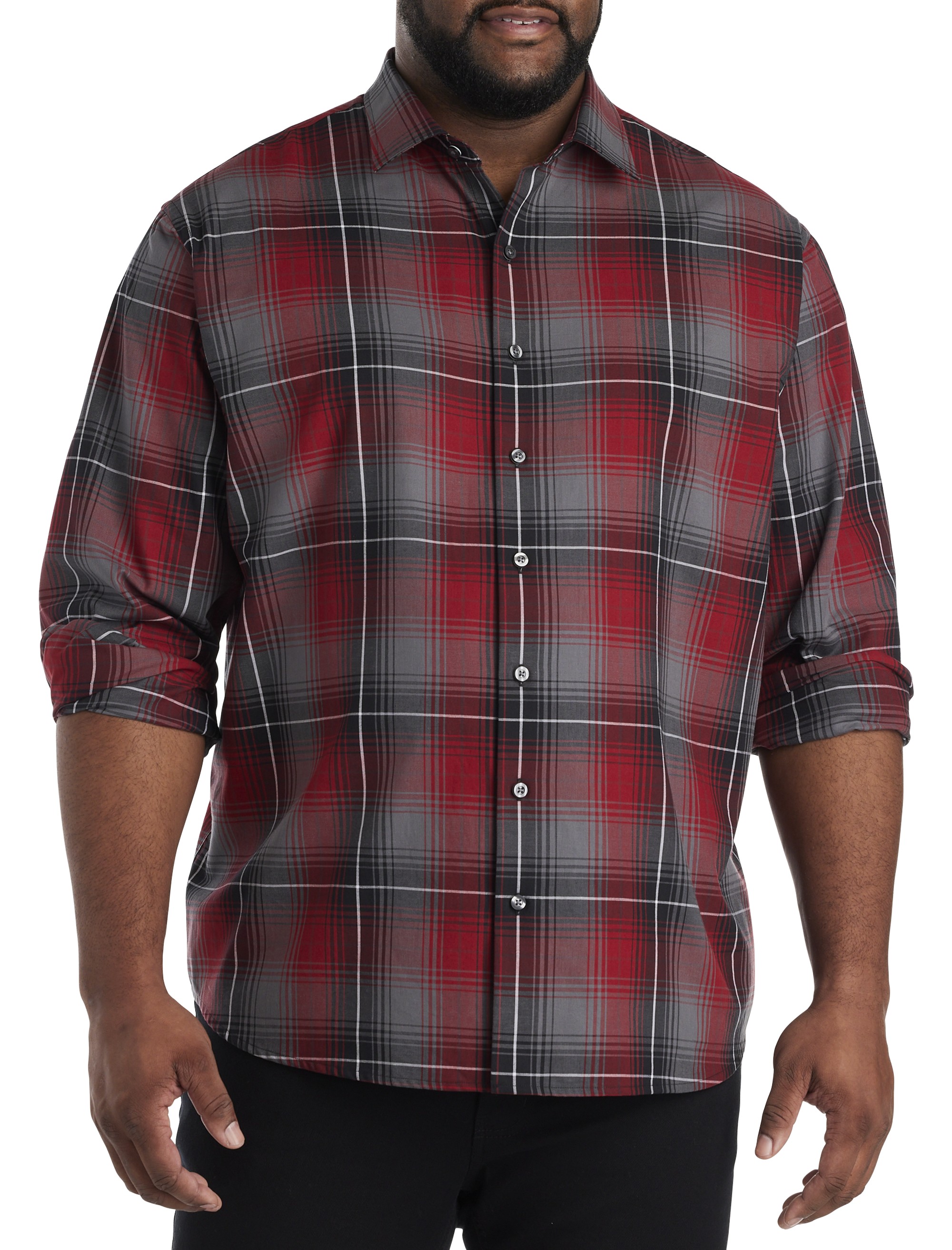 Large Plaid Sport Shirt