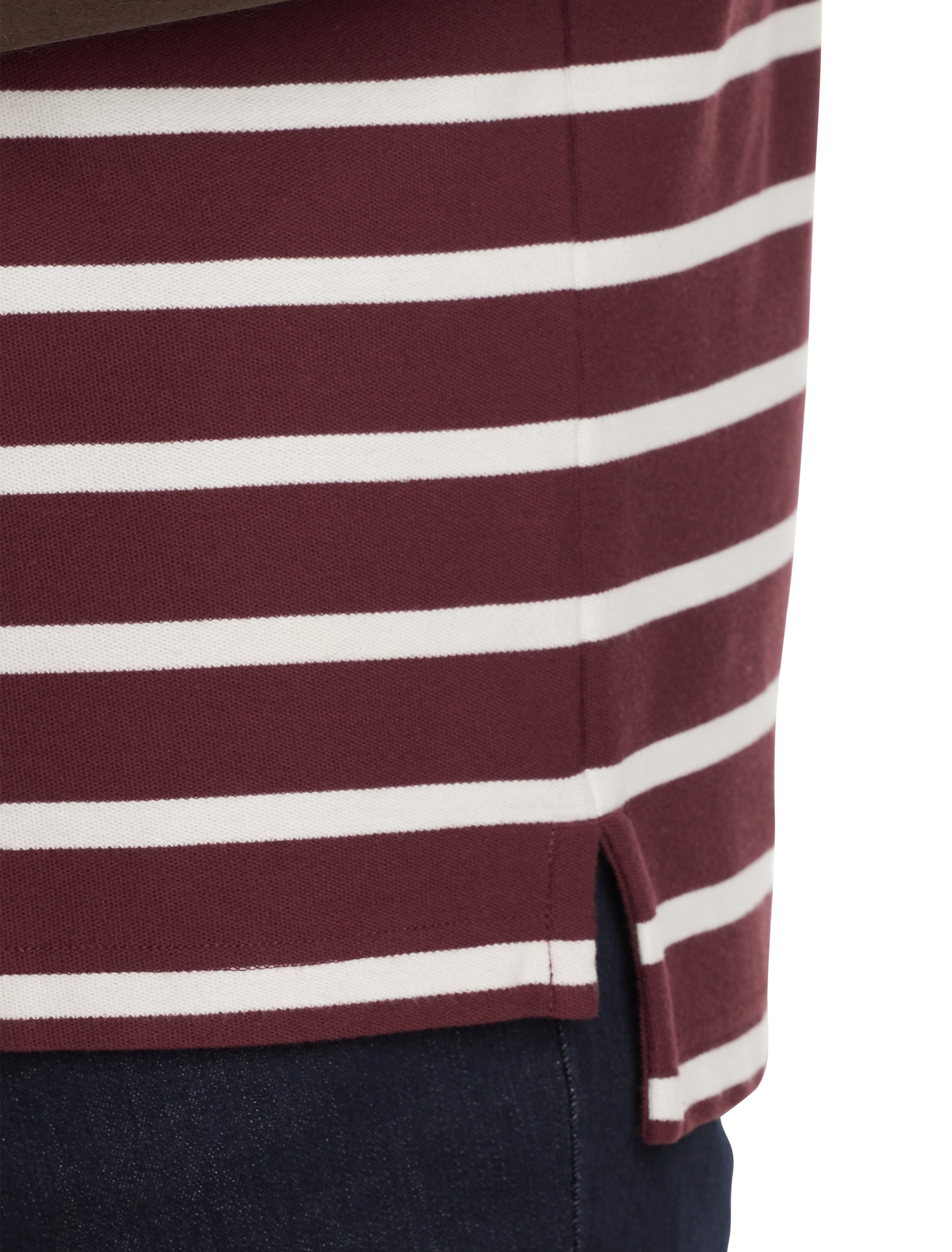 HB LARGE STRIPE POLO TWNY PORT