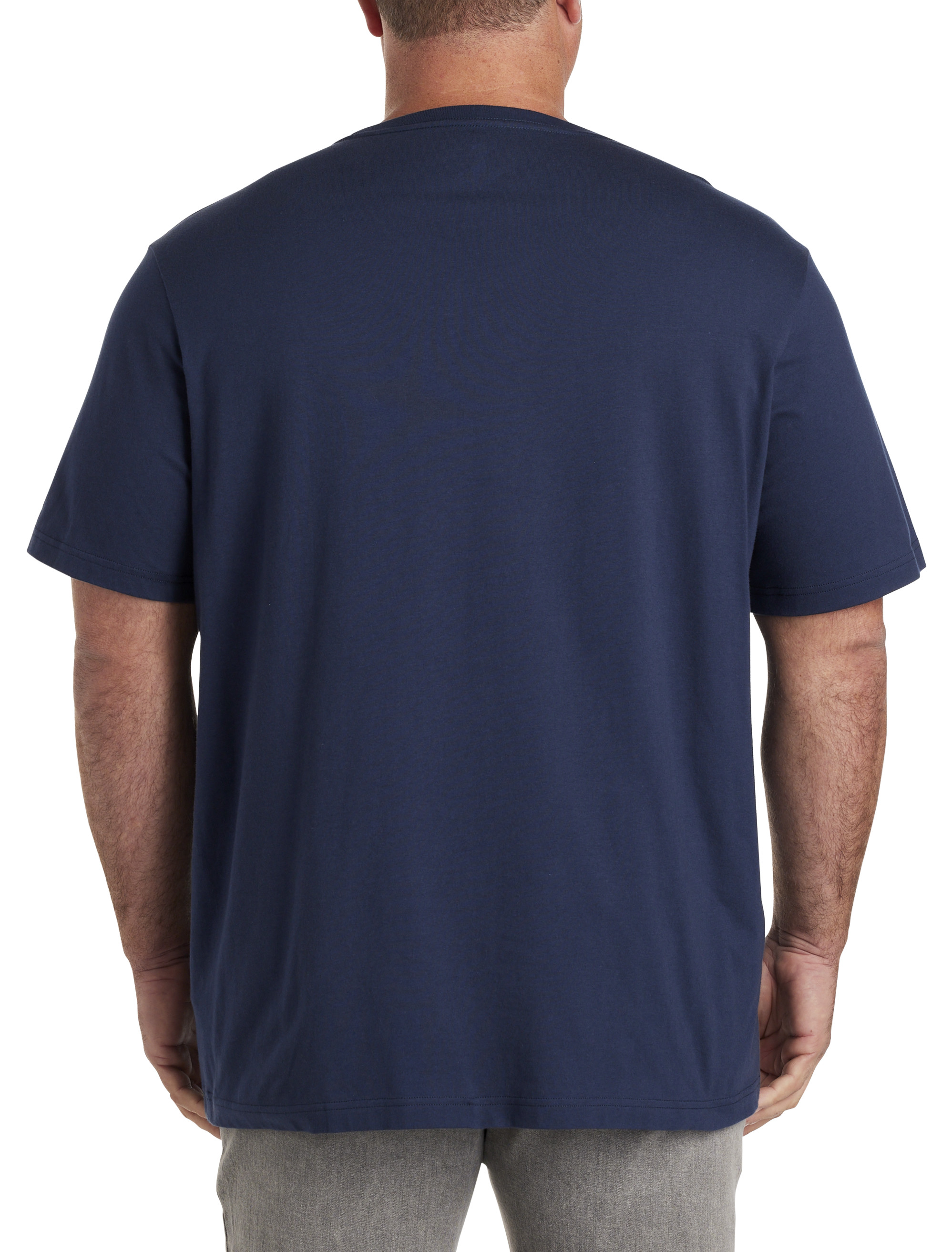 Pocket Crew Neck T-Shirts for Big Men 3XL-8XL