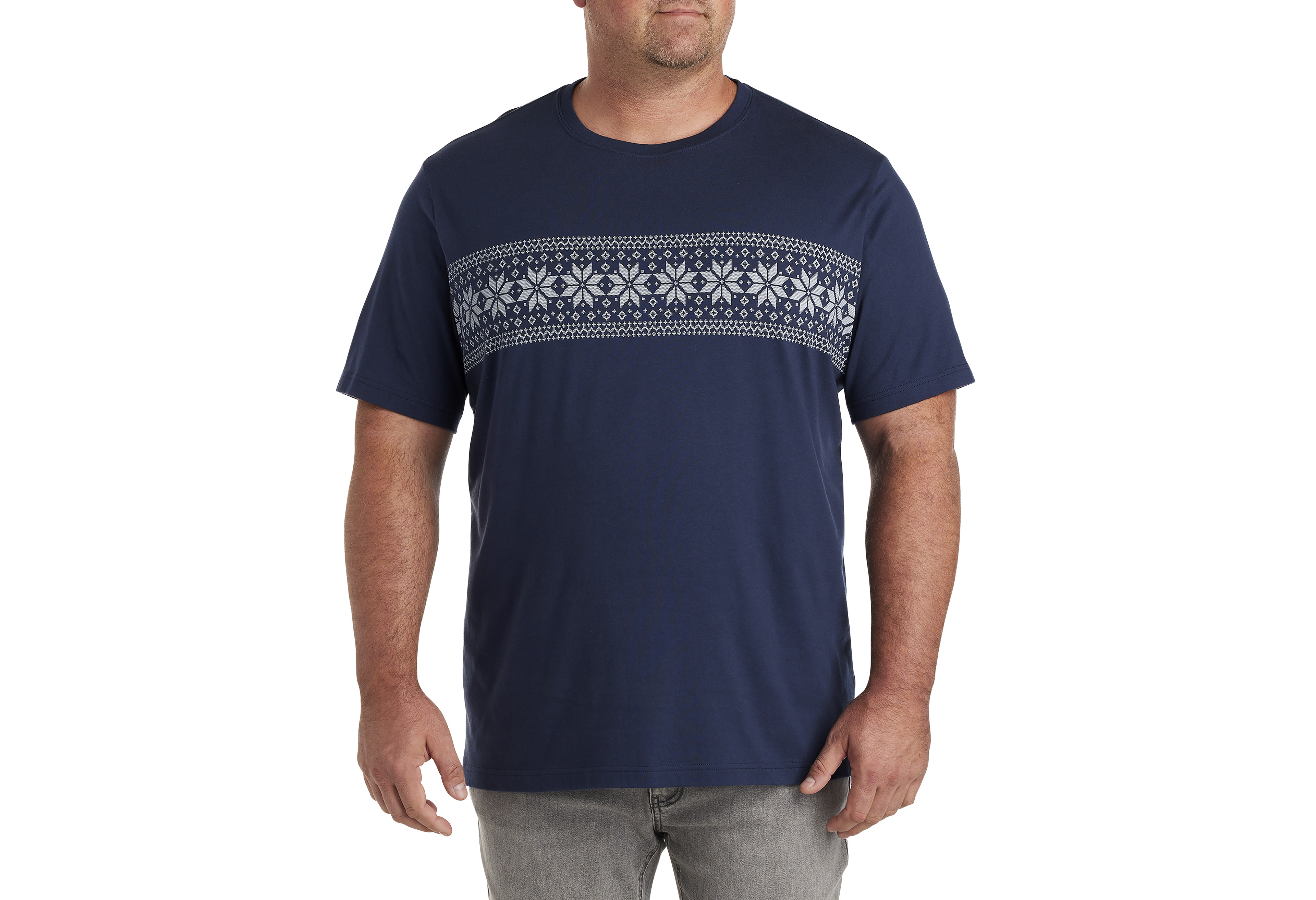 Fair Isle Moisture-Wicking T-Shirt