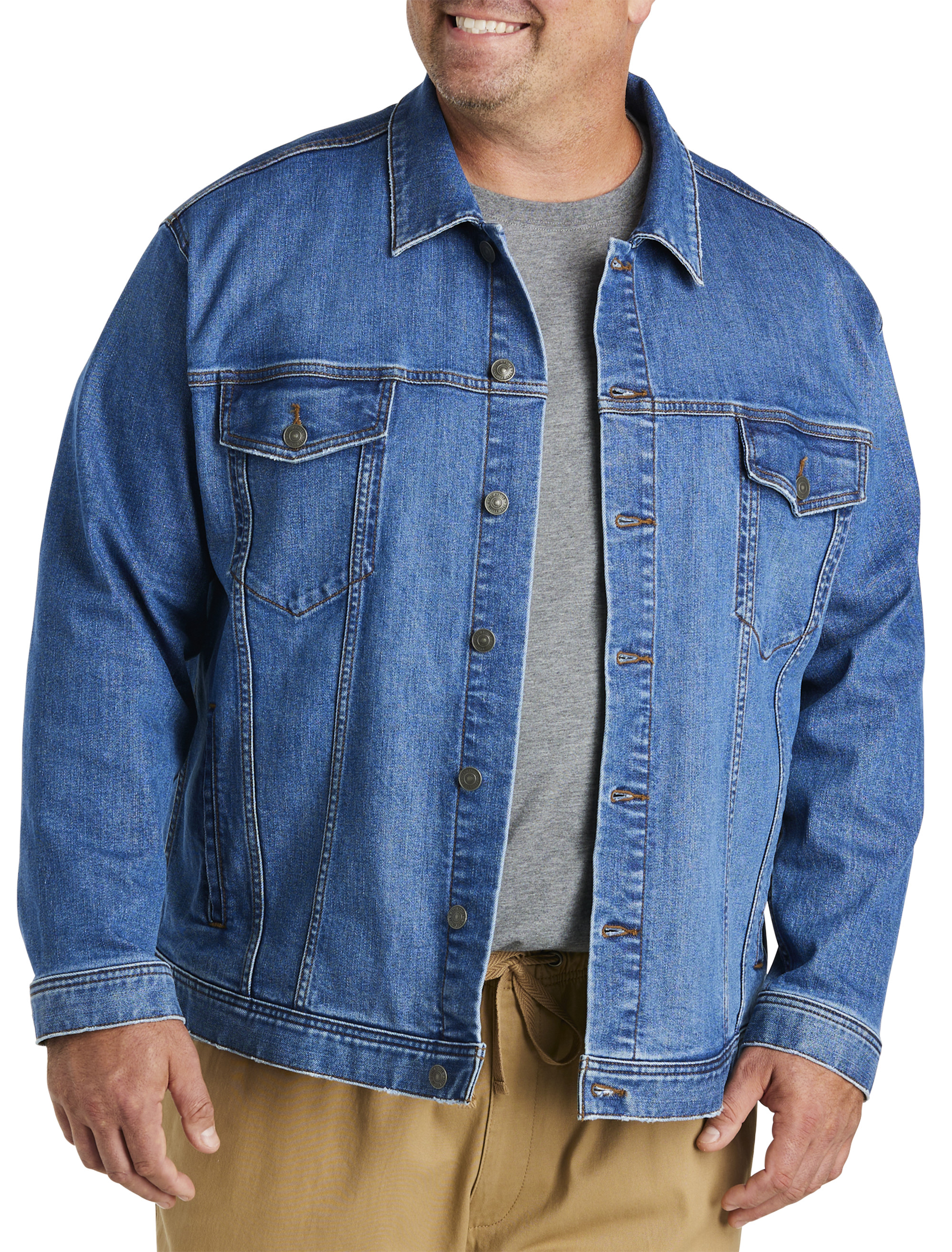 Men's Jean Jacket Hoodie Cotton Denim Long Sleeve Hybrid Hooded Trucker  Jacket, Light Blue, XL