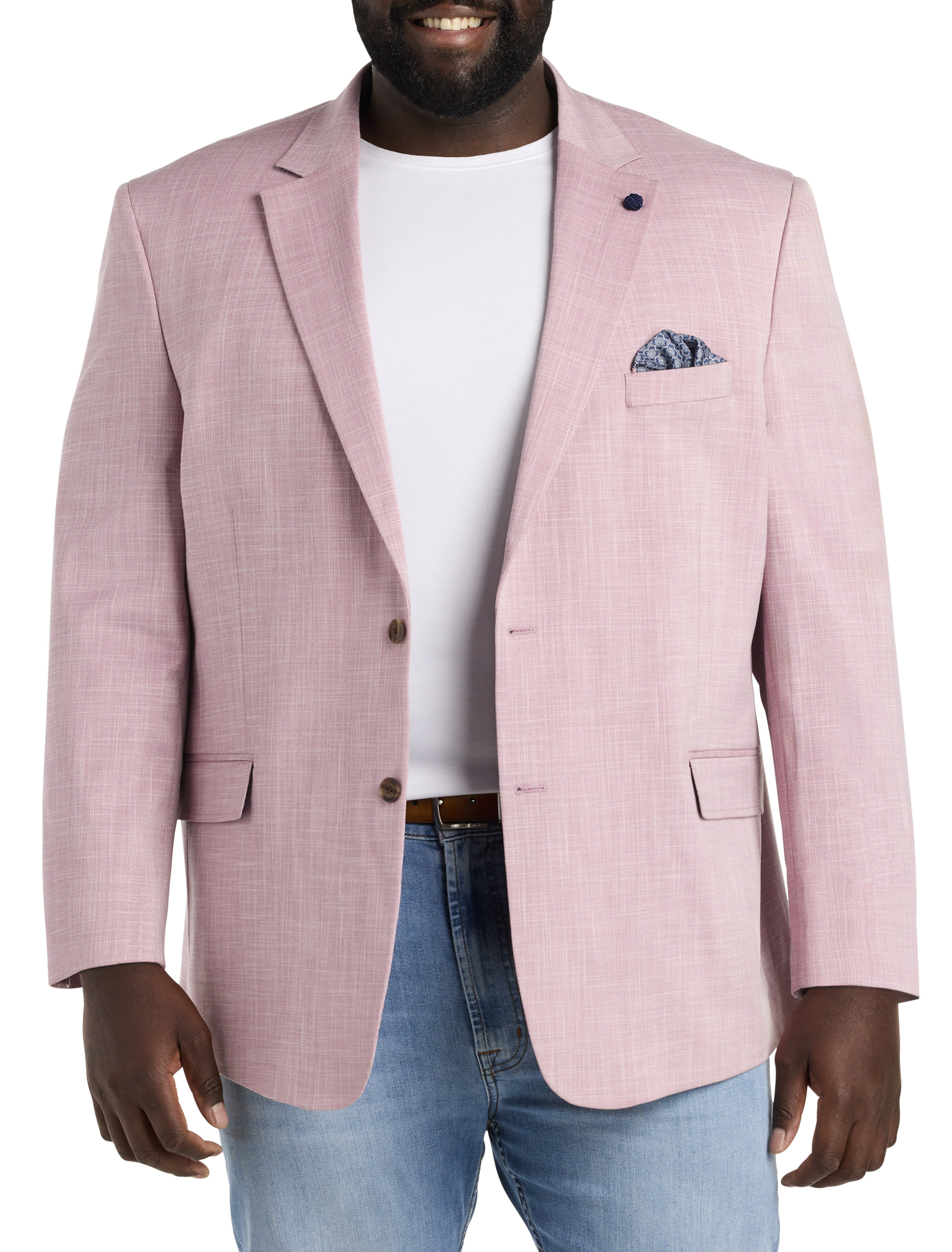 Big Tall Oak Hill Jacket Relaxer Textured Sport Coat DXL