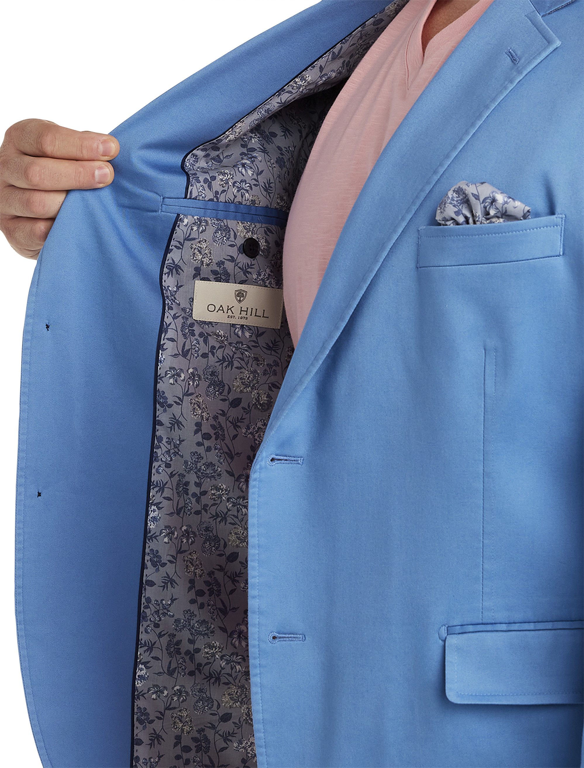 Big + Tall | Oak Hill Floral-Lined Sport Coat | DXL