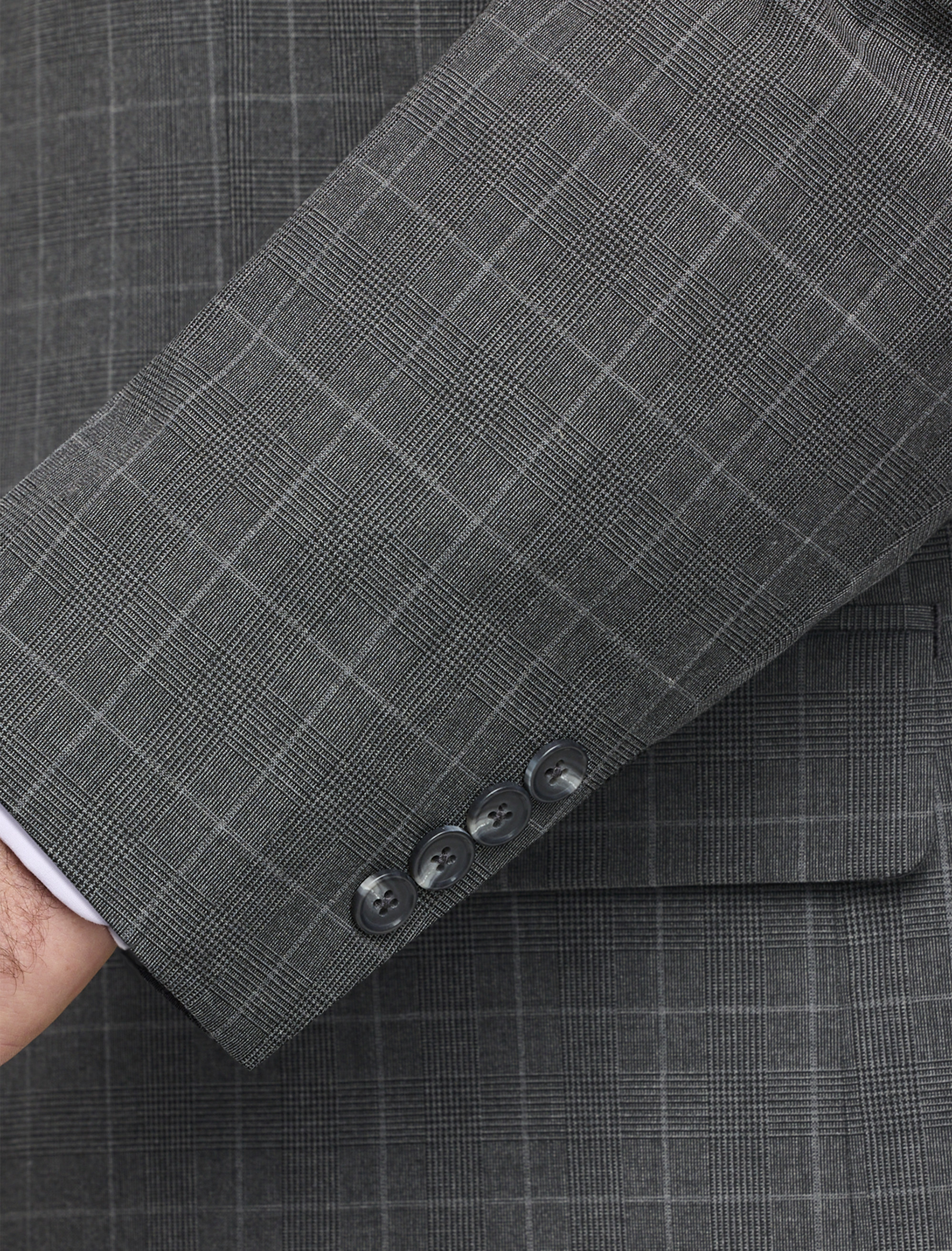 Houndstooth Jacket-Relaxer Suit Jacket