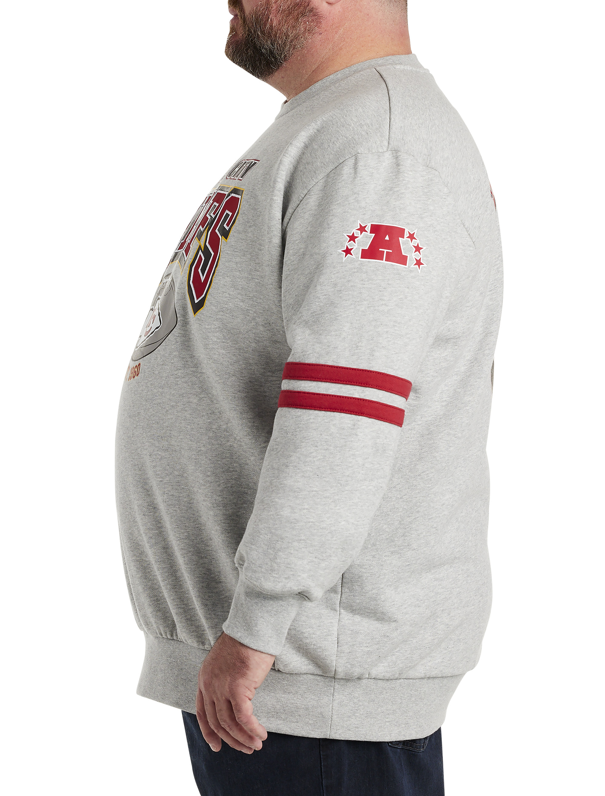 Big + Tall | NFL Fleece Crewneck Pullover | DXL