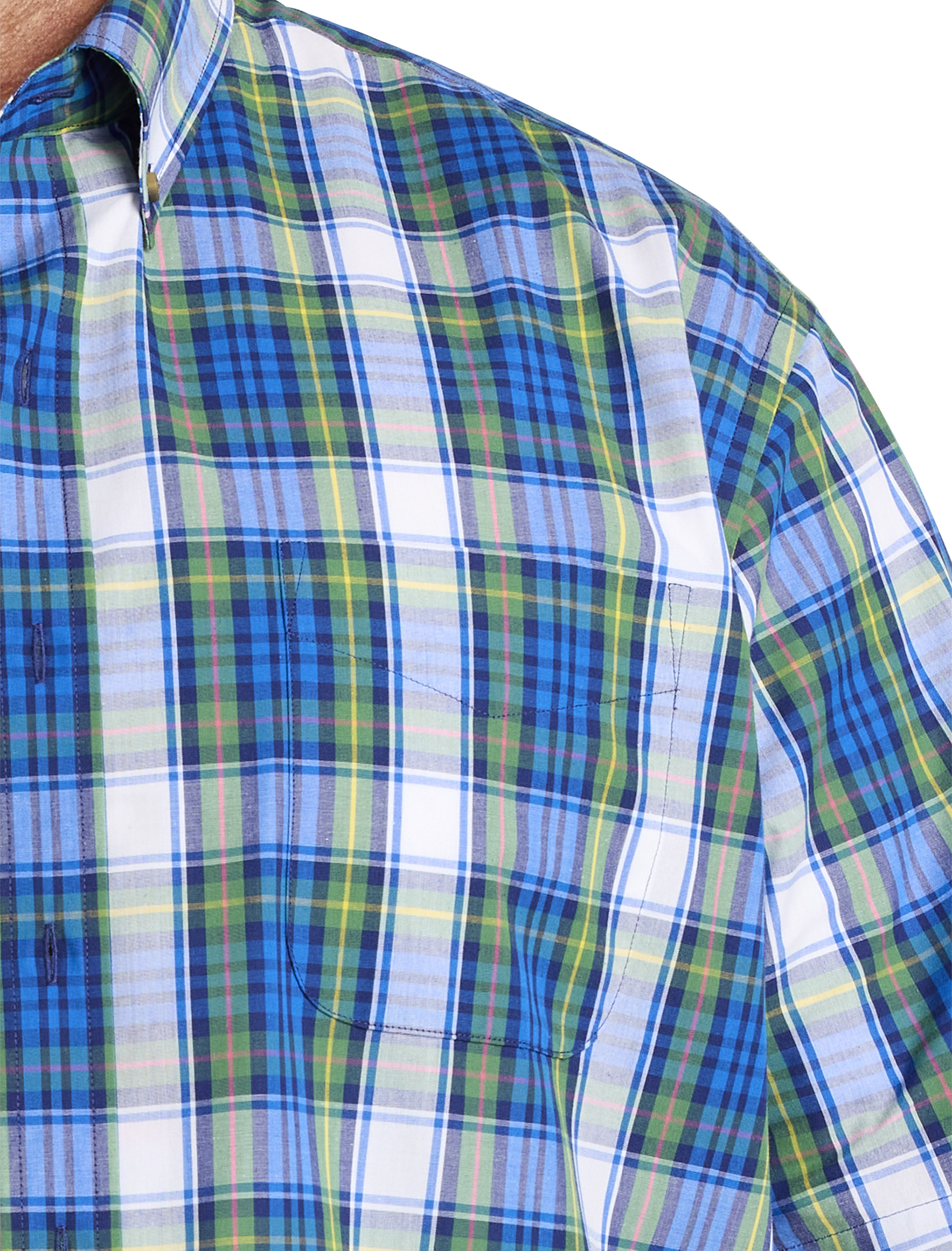 Easy-Care Plaid Sport Shirt