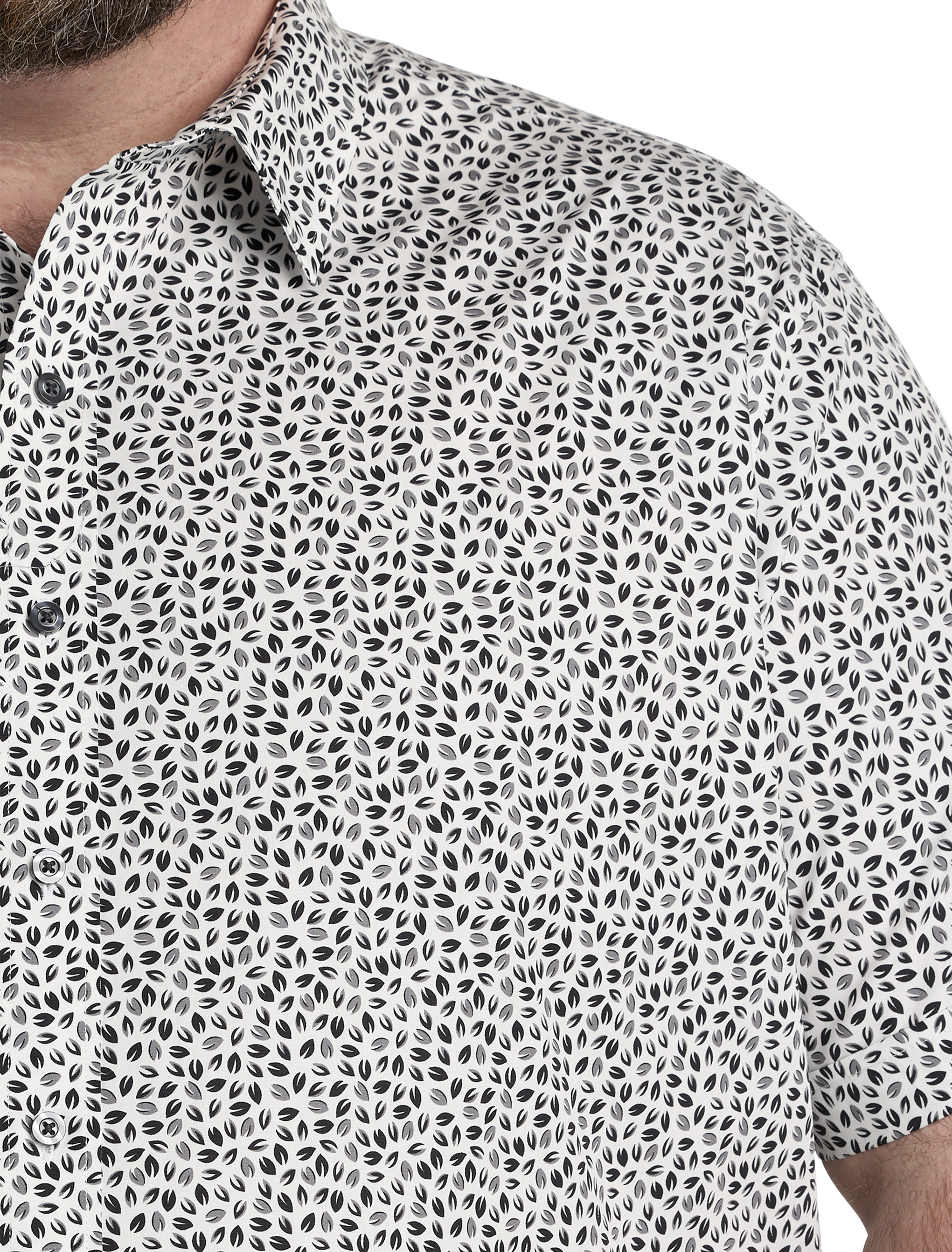 Geometric Print Sport Shirt