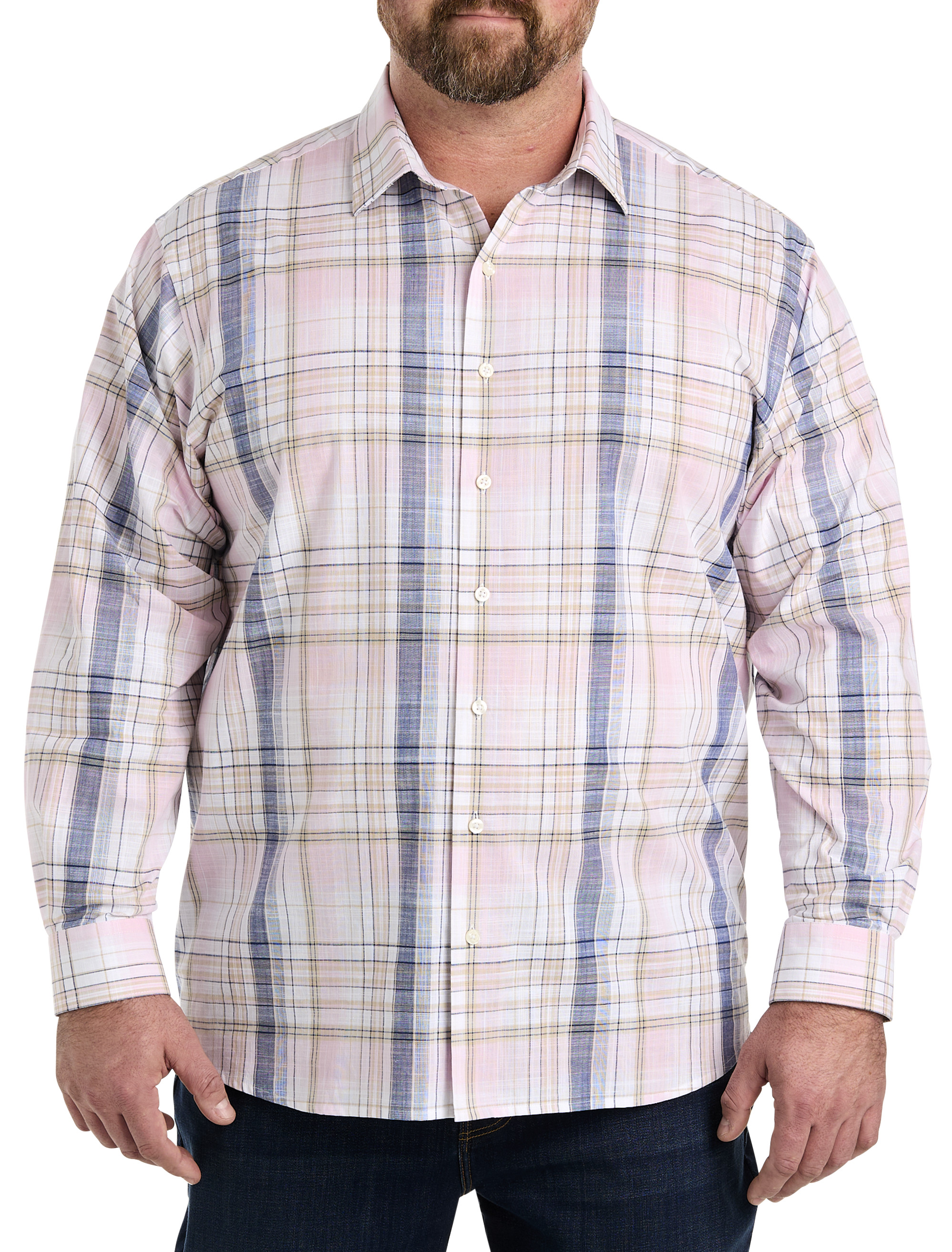 Large Plaid Sport Shirt