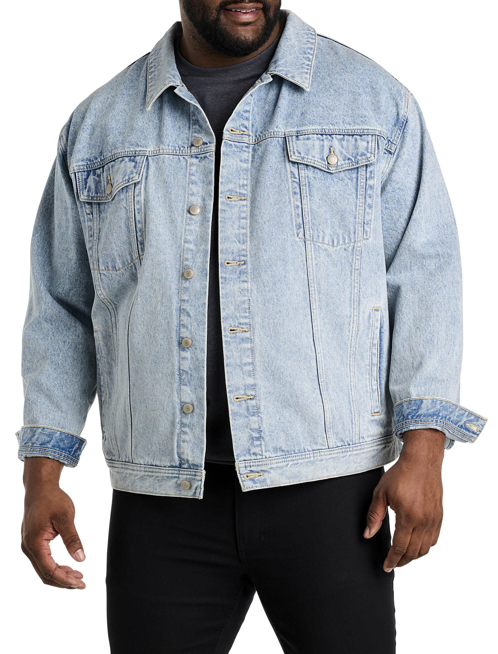 Big and clearance tall jean jackets