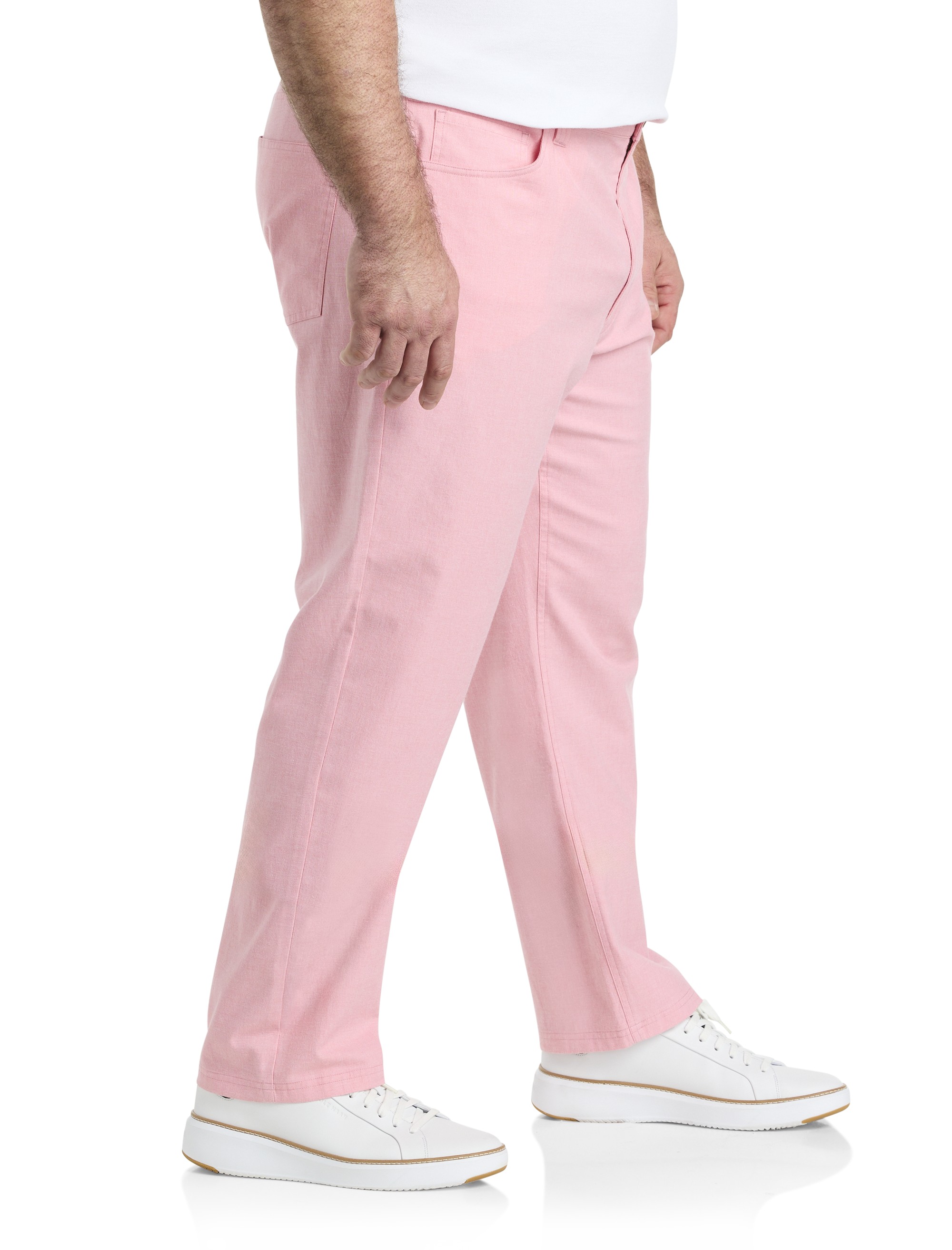 Straight-Fit Chambray 5-Pocket Pants - thumbnail 3
