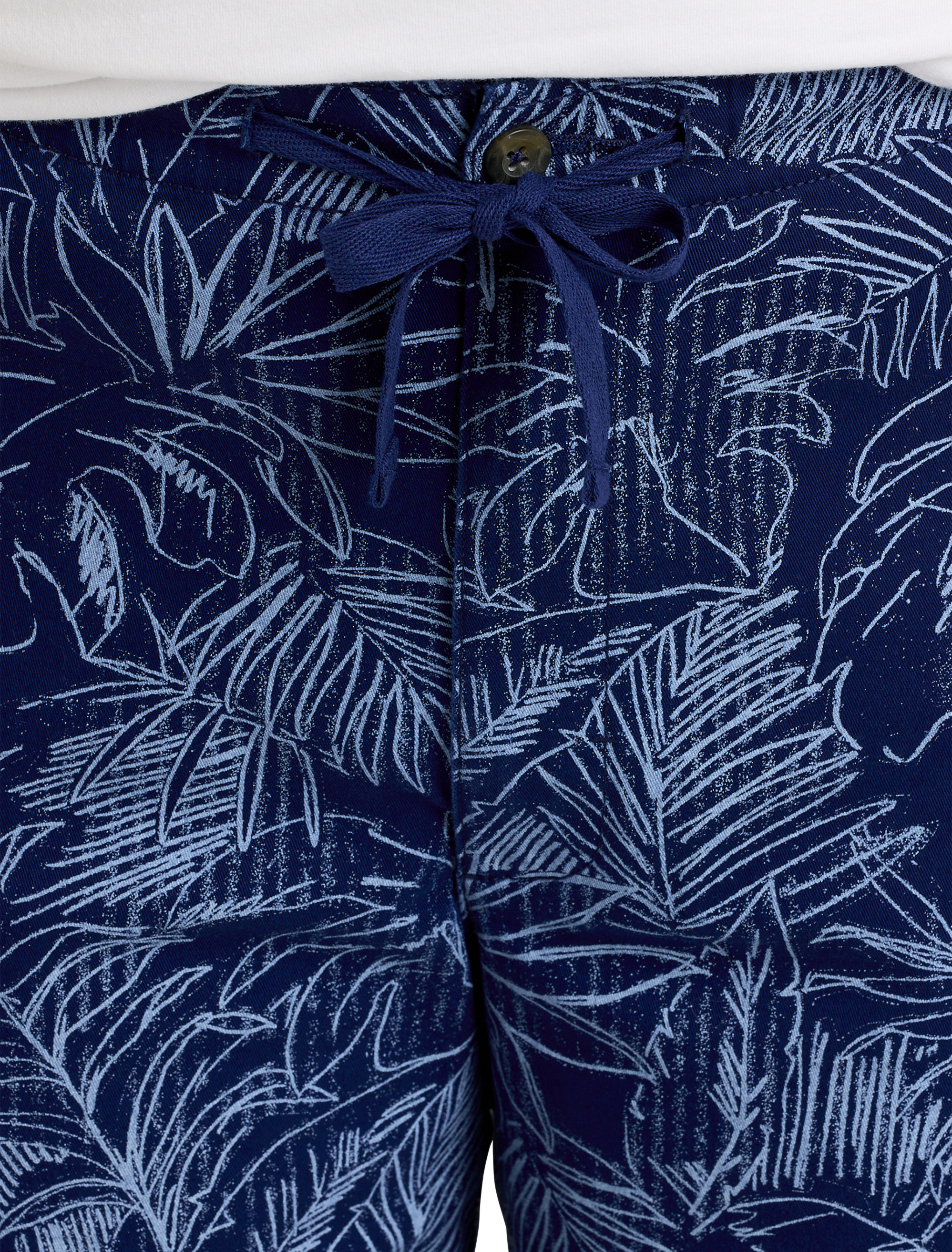 Stretch Tropical Drawstring Shorts