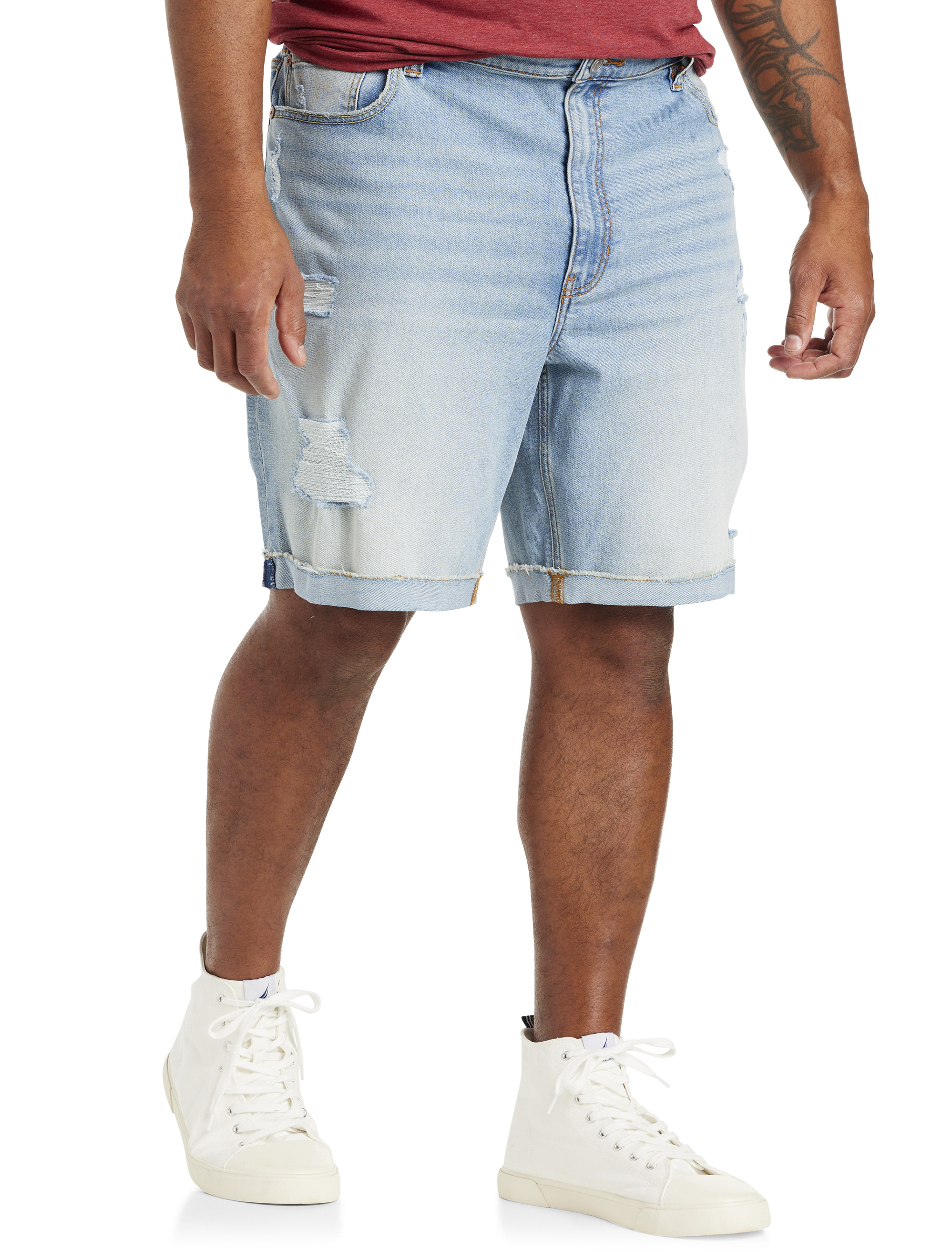 True Nation Stretch Ripstop Cargo Shorts - Men's Big and Tall Grey 52