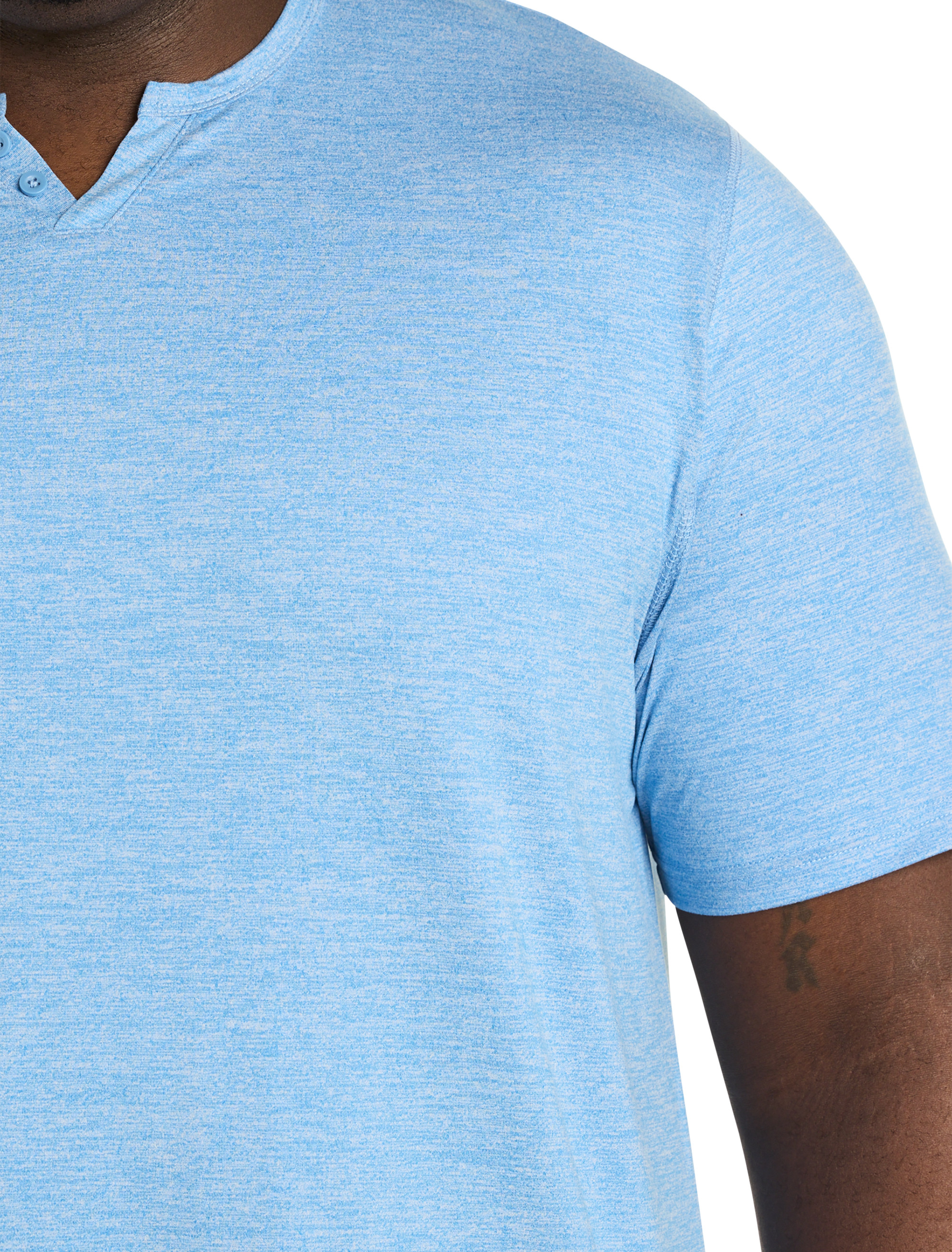 Moisture-Wicking Henley T-Shirt