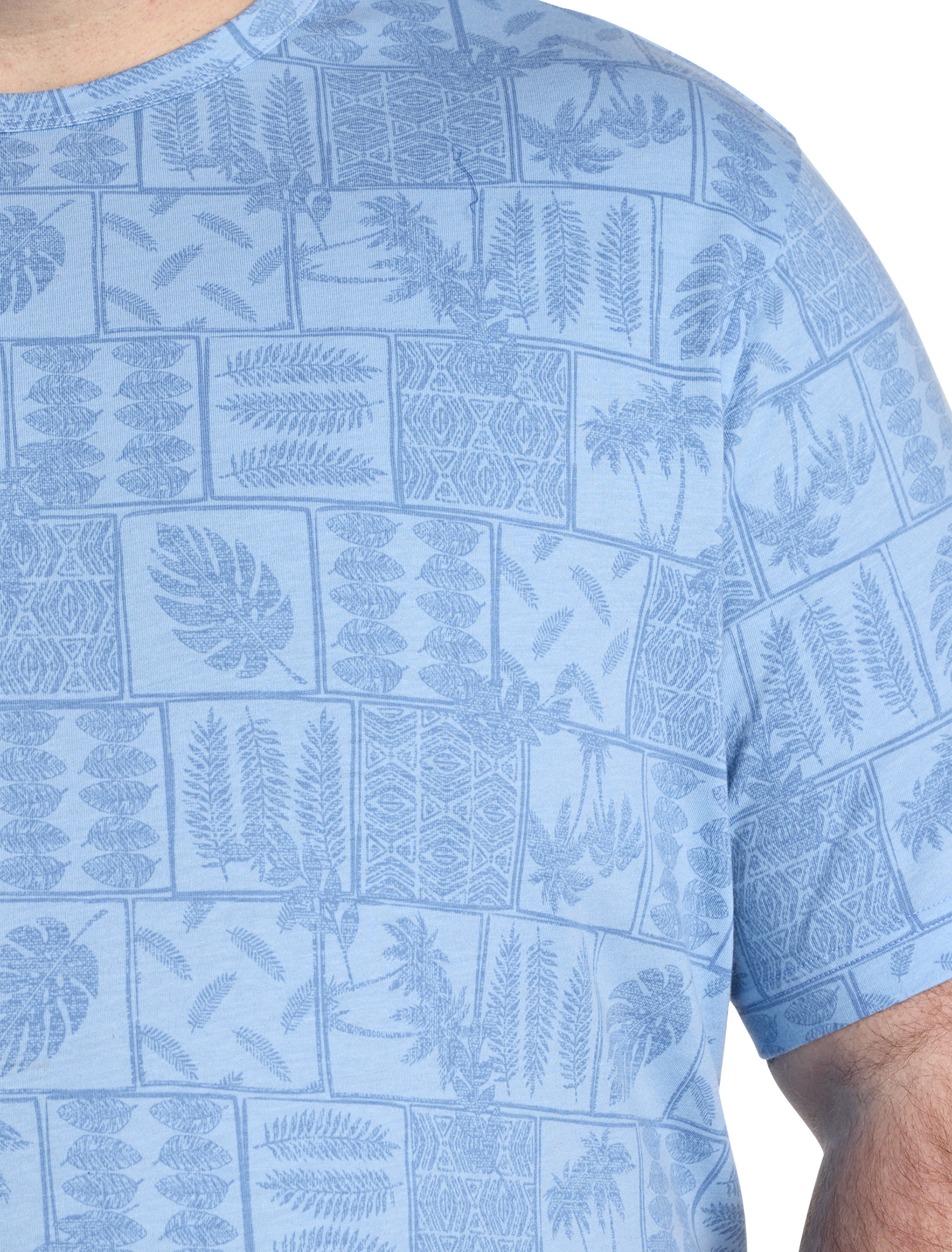 Tree And Leaf Print T-Shirt