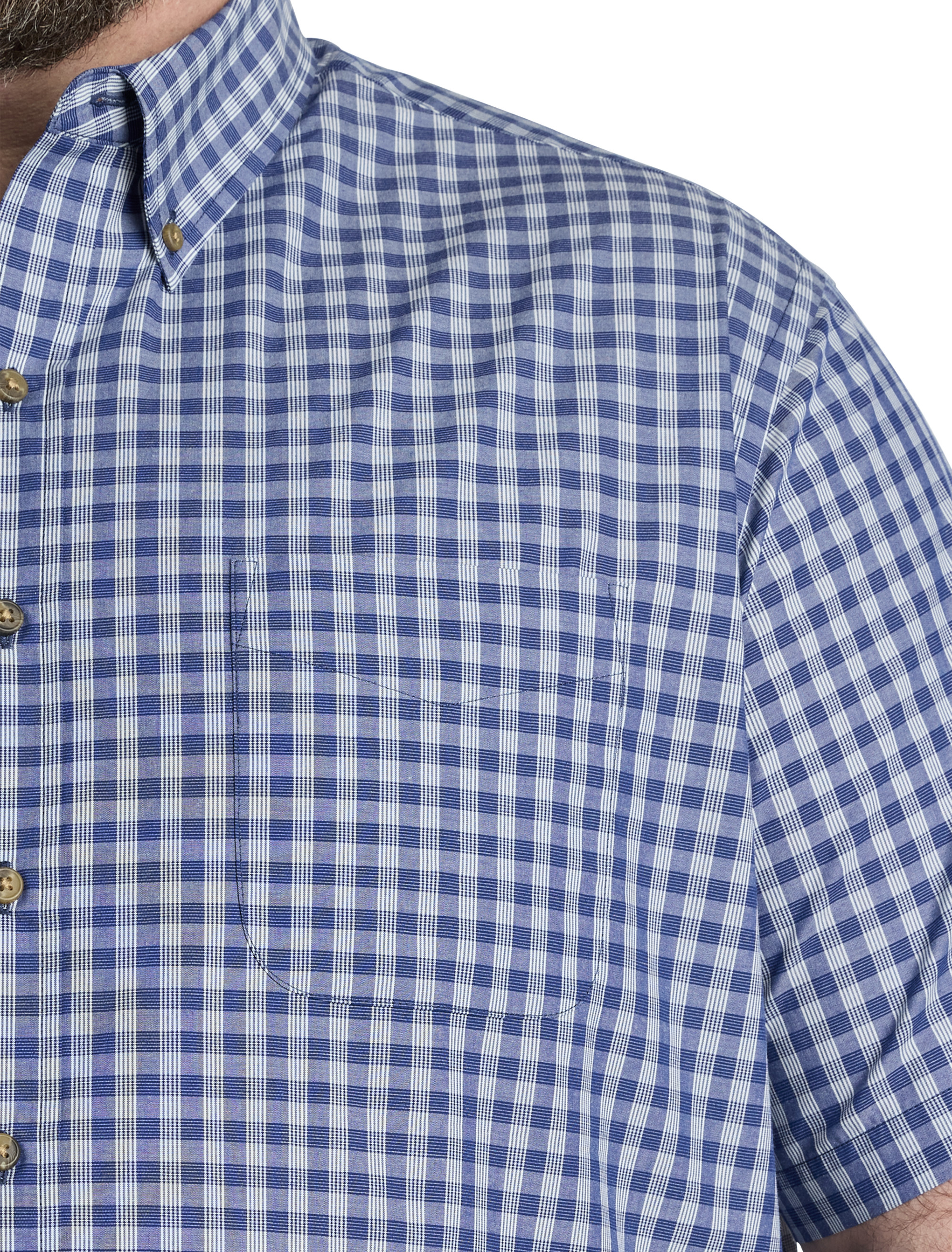 Easy-Care Small Plaid Sport Shirt