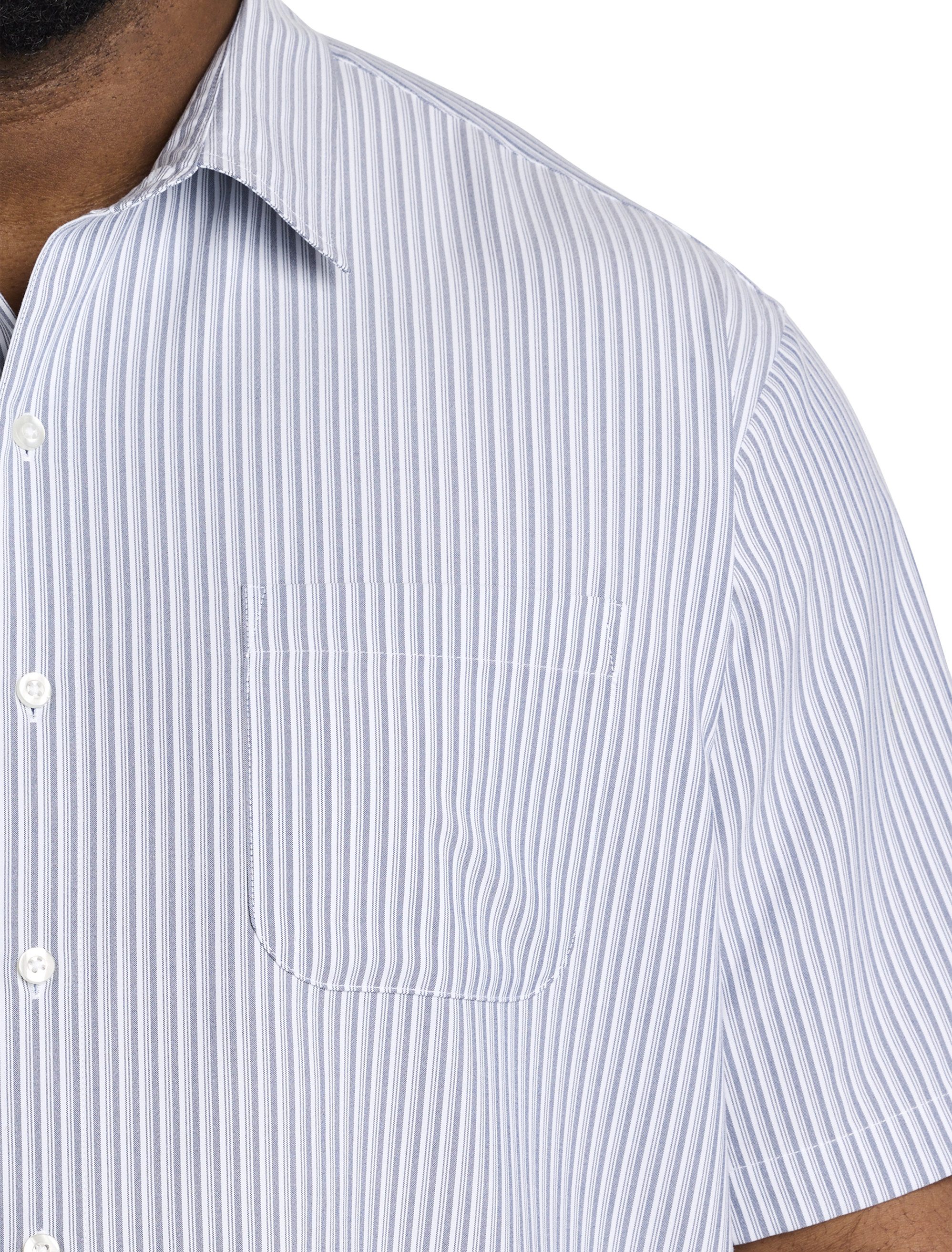 Striped Microfiber Sport Shirt