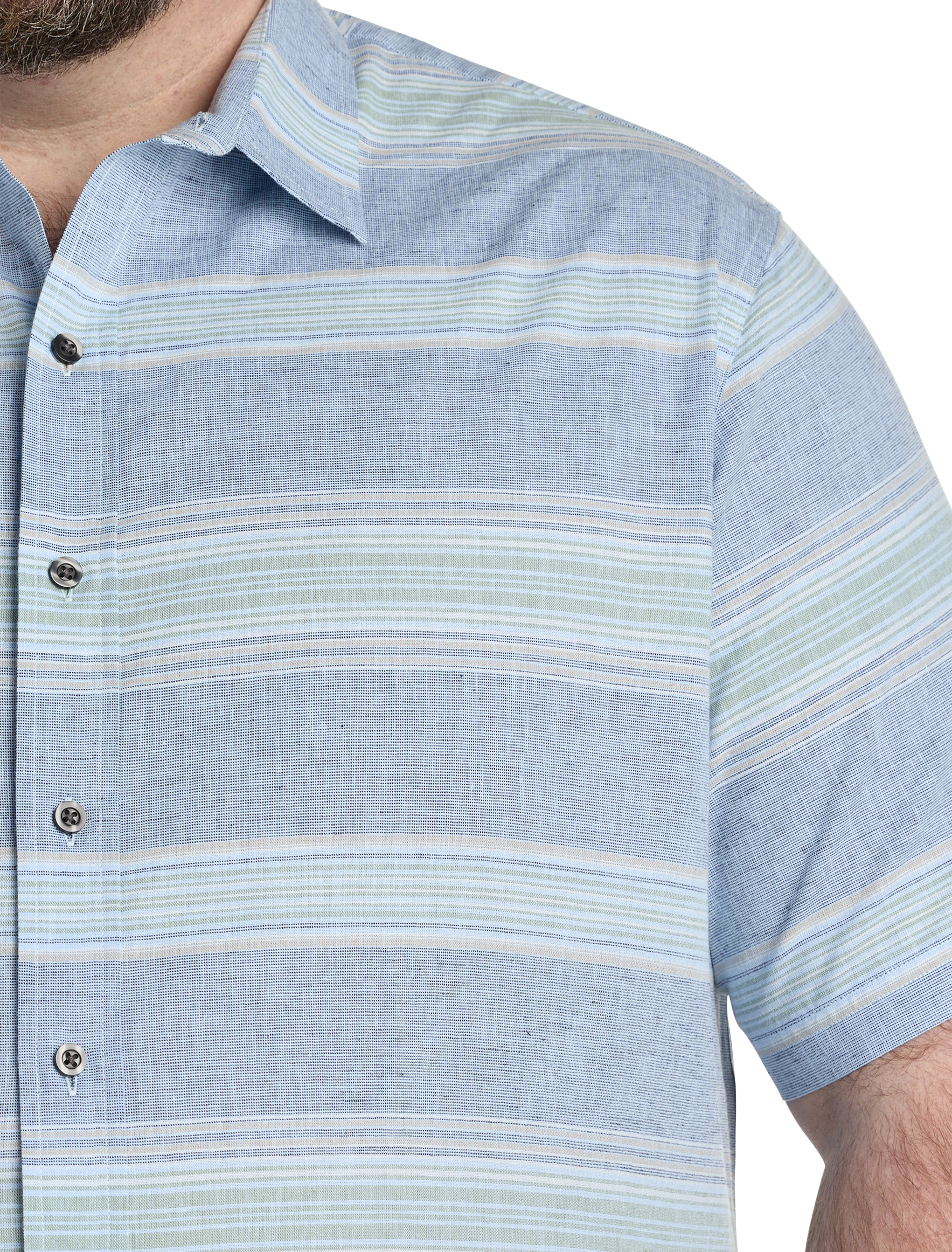 Tonal Striped Sport Shirt