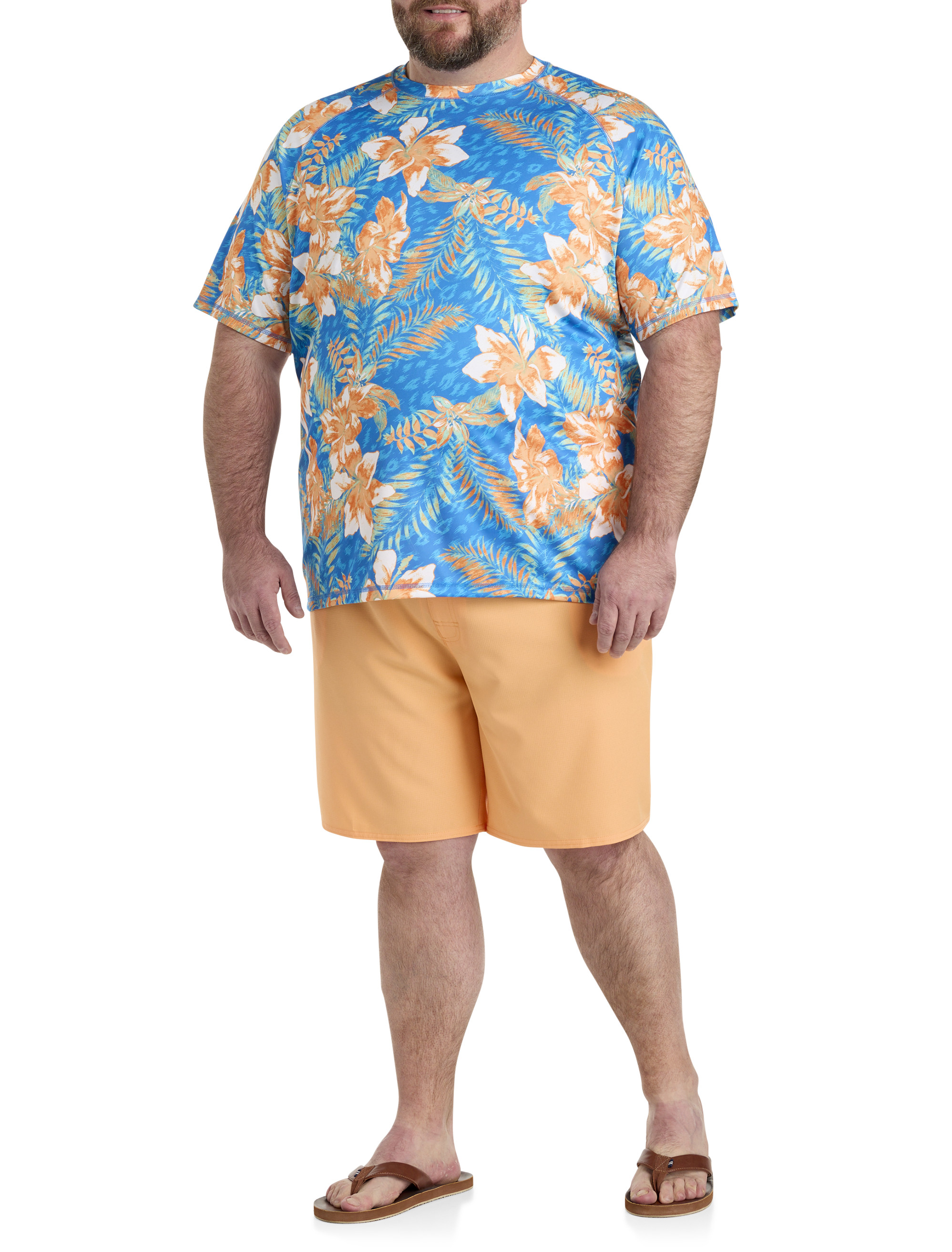 Floral Print Swim Shirt