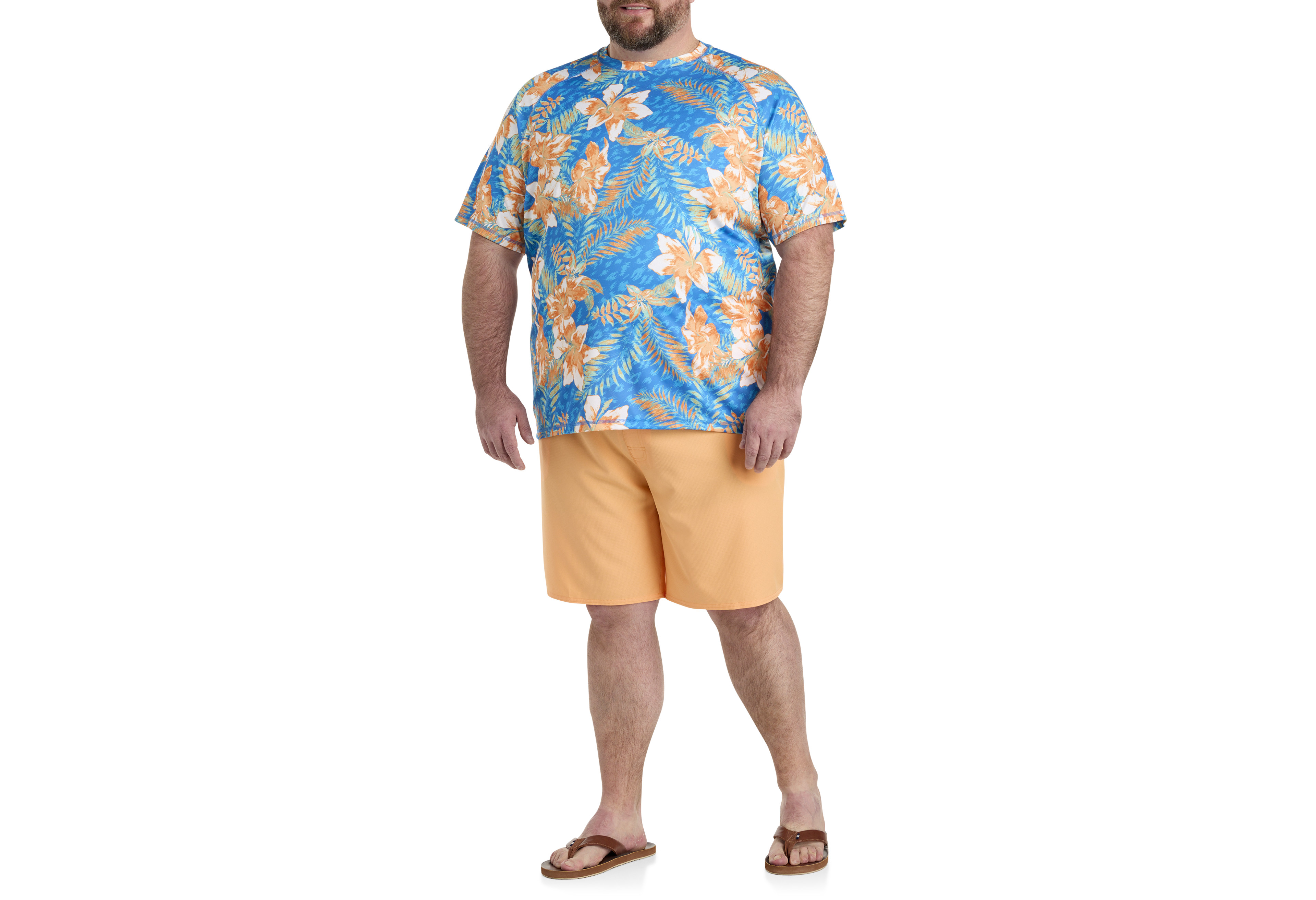 Floral Print Swim Shirt