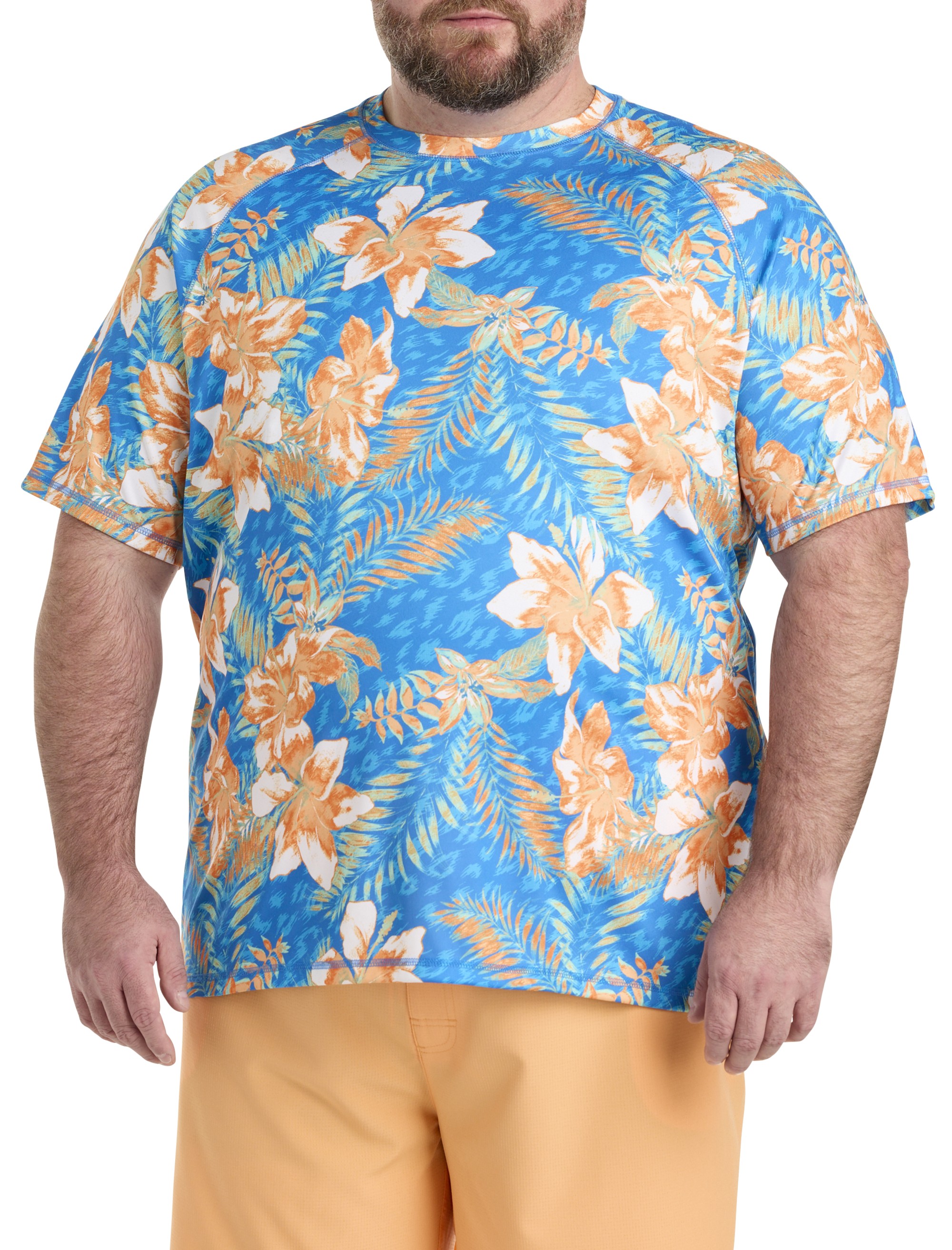 Floral Print Swim Shirt