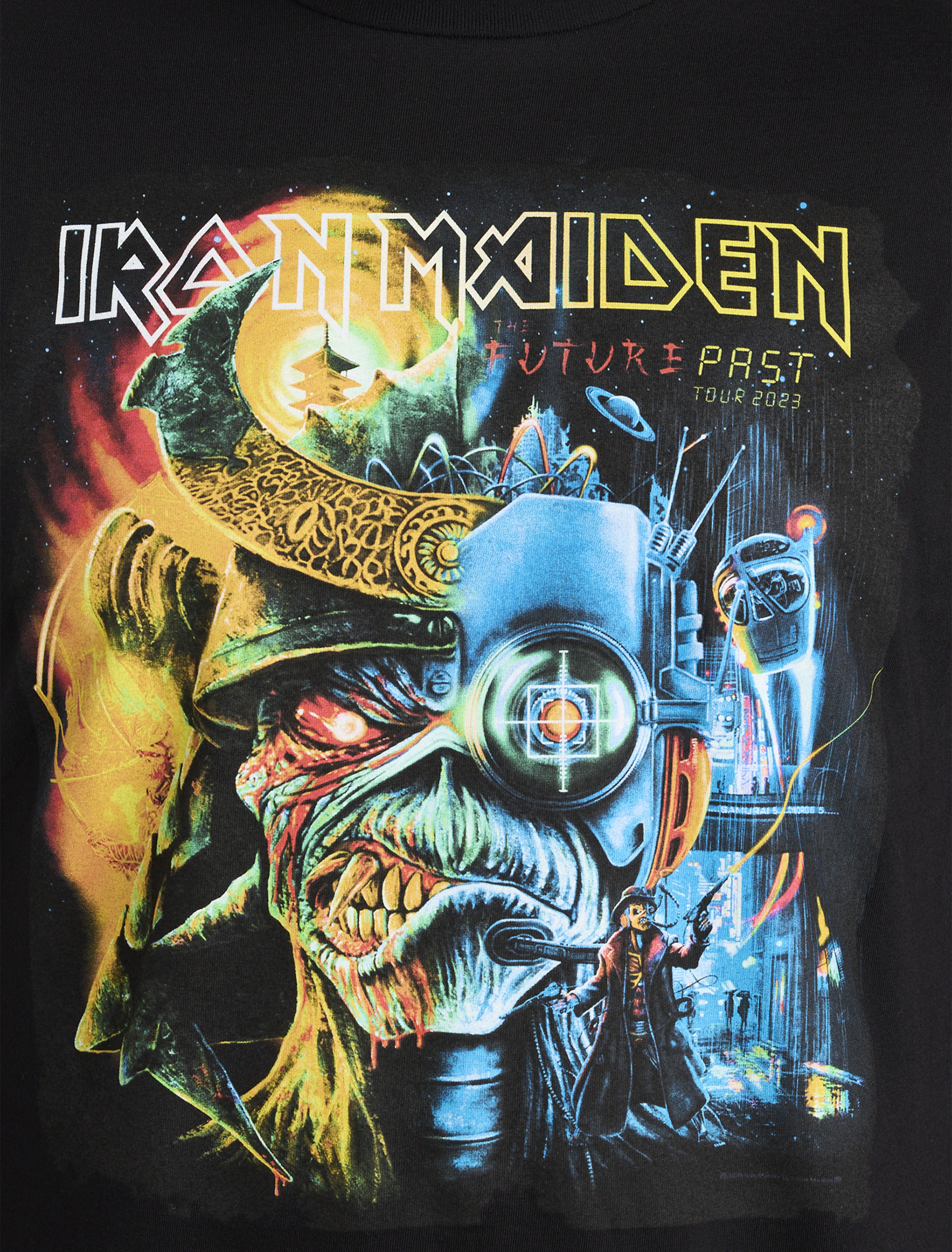 IRON MAIDEN 日本公演 限定 板前 エディ Tシャツ XL 未使用 New XL Black Cotton T-shirt With Iron Maiden Number of the Beast